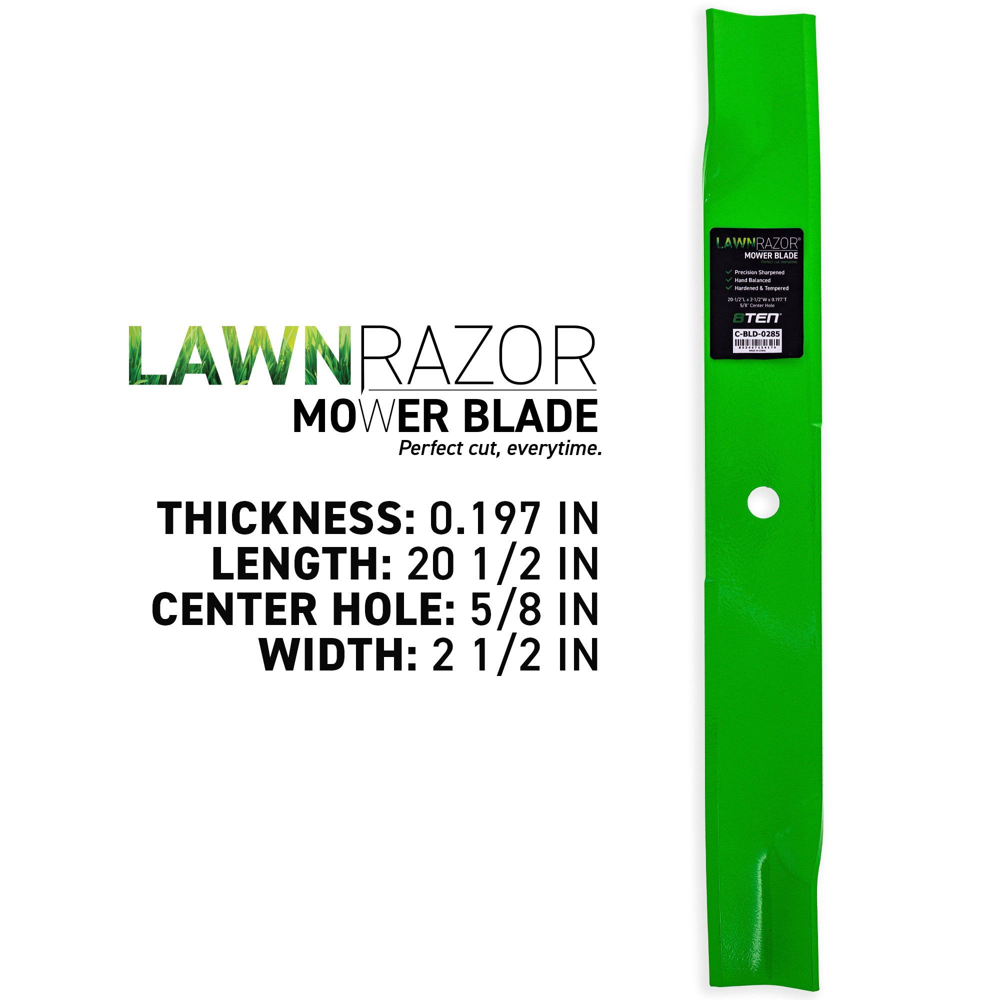 8TEN 810-CBL2407D LawnRAZOR Mower Blade 3-Pack for zOTHER Toro