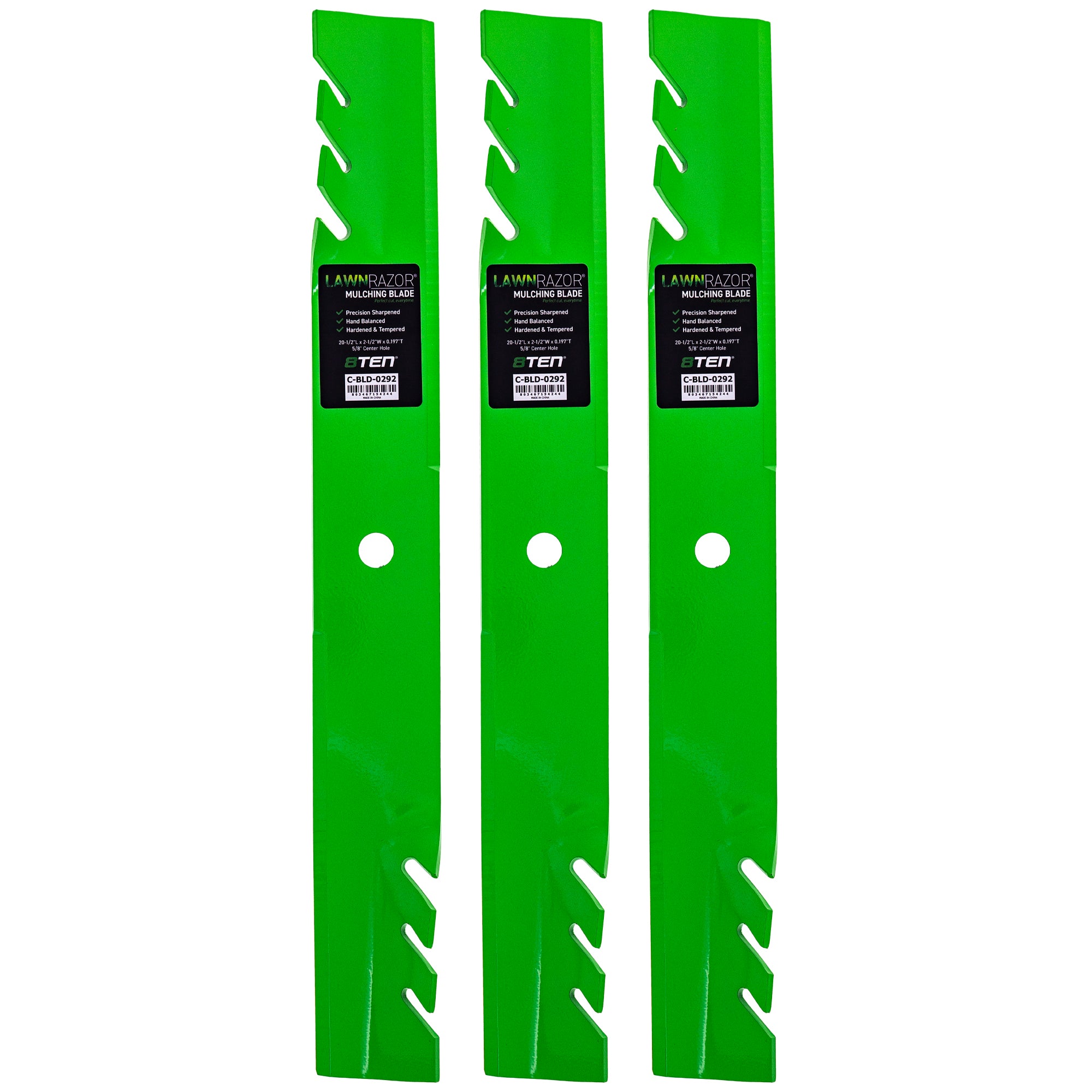 LawnRAZOR Mower Blade 3-Pack for zOTHER Toro Exmark Turf Lazer 8TEN 810-CBL2414D