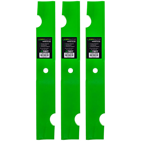 LawnRAZOR Notched High Lift Blade For Bad Boy | 8TEN