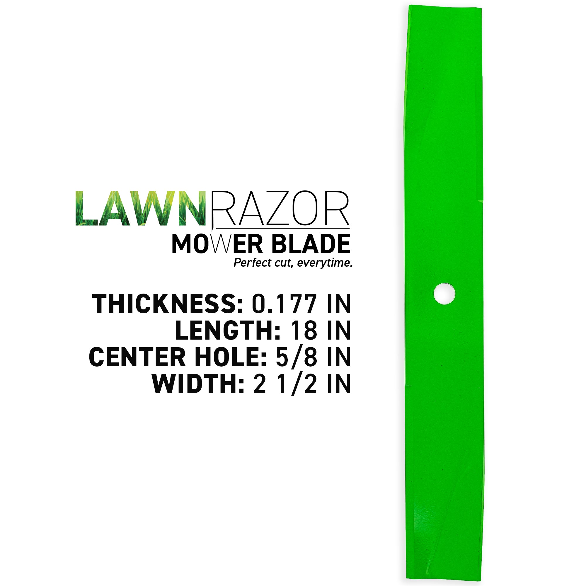 8TEN 810-CBL2569D LawnRAZOR Mower Blade 3-Pack for Walbro Toro