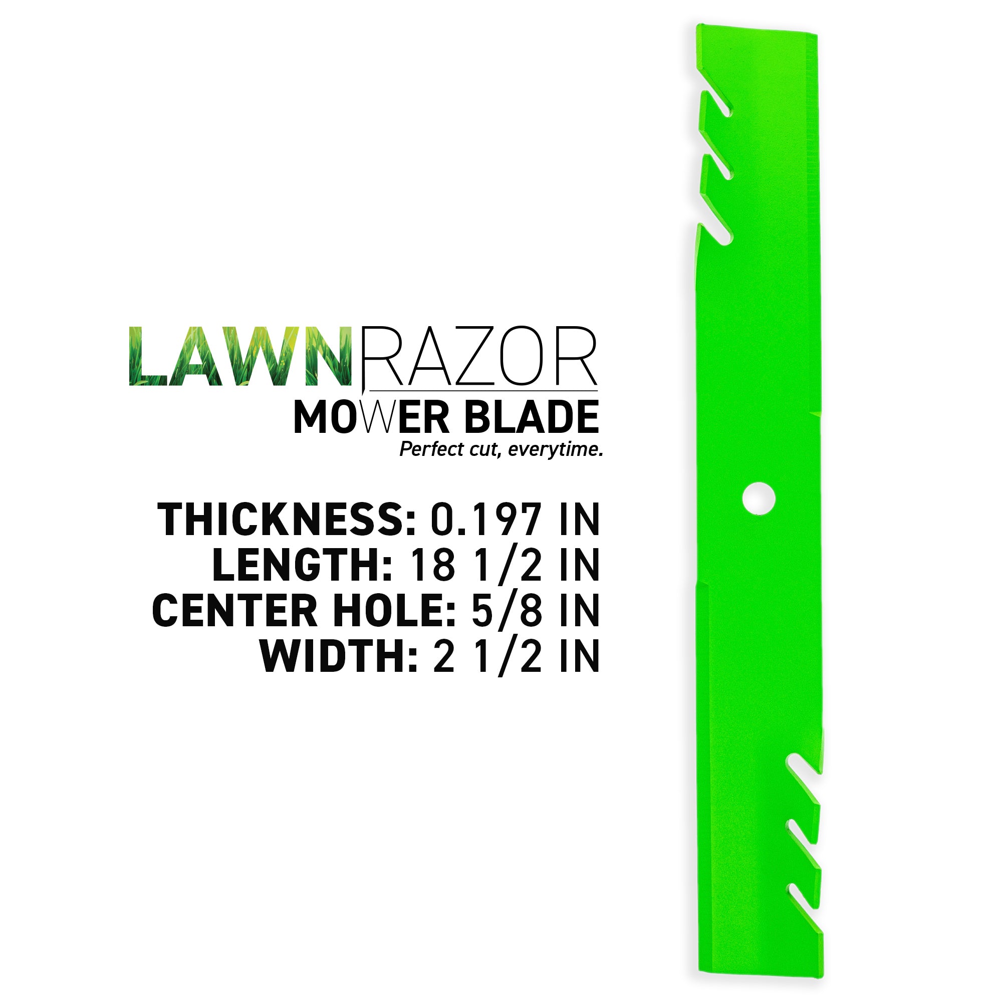 LawnRAZOR Mulching Blade For Hustler 797712 | 8TEN