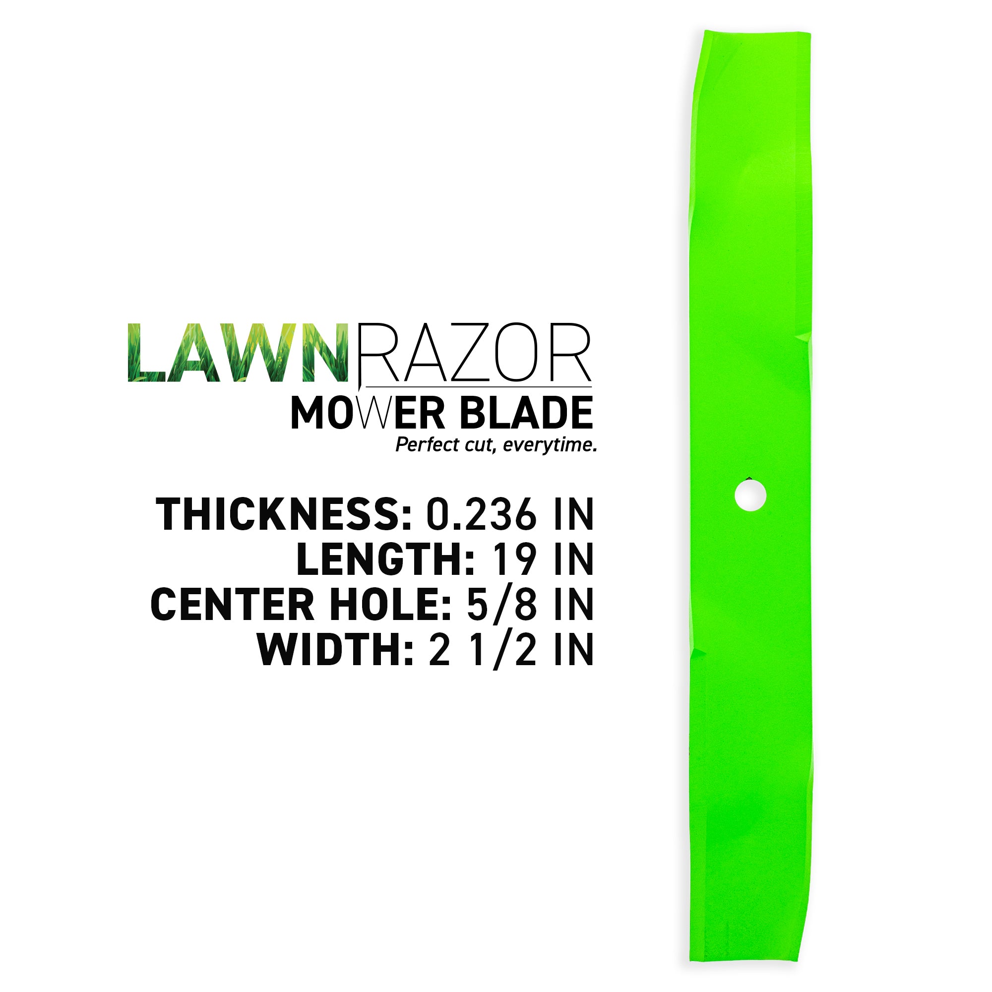 LawnRAZOR Mulching Blade For Husqvarna RedMax Dixon 525525901 | 3-PACK