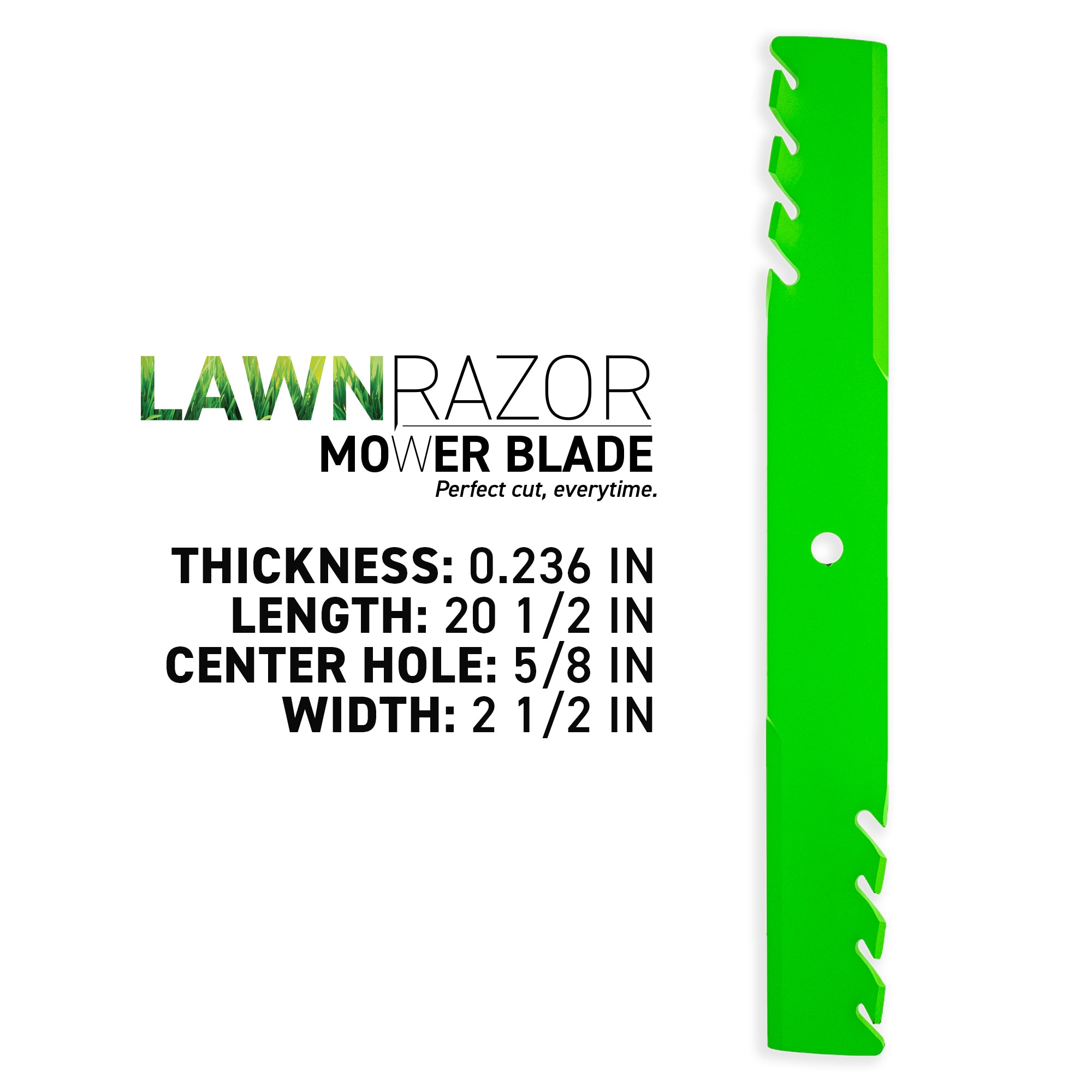 LawnRAZOR Toothed Mulching Blade For Exmark Toro 103-2530 103-2530-S 1-633483 133-2127 | 3-PACK