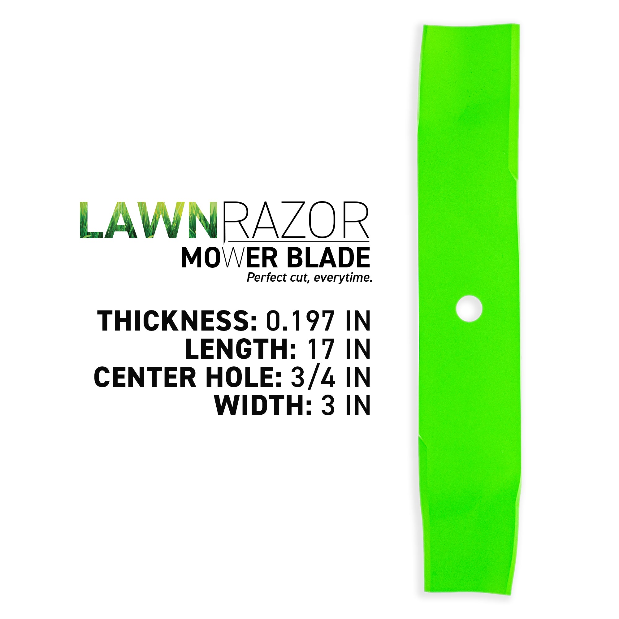 8TEN 810-CBL2851D LawnRAZOR Mulching Blade 3-Pack for Z8200 Z148