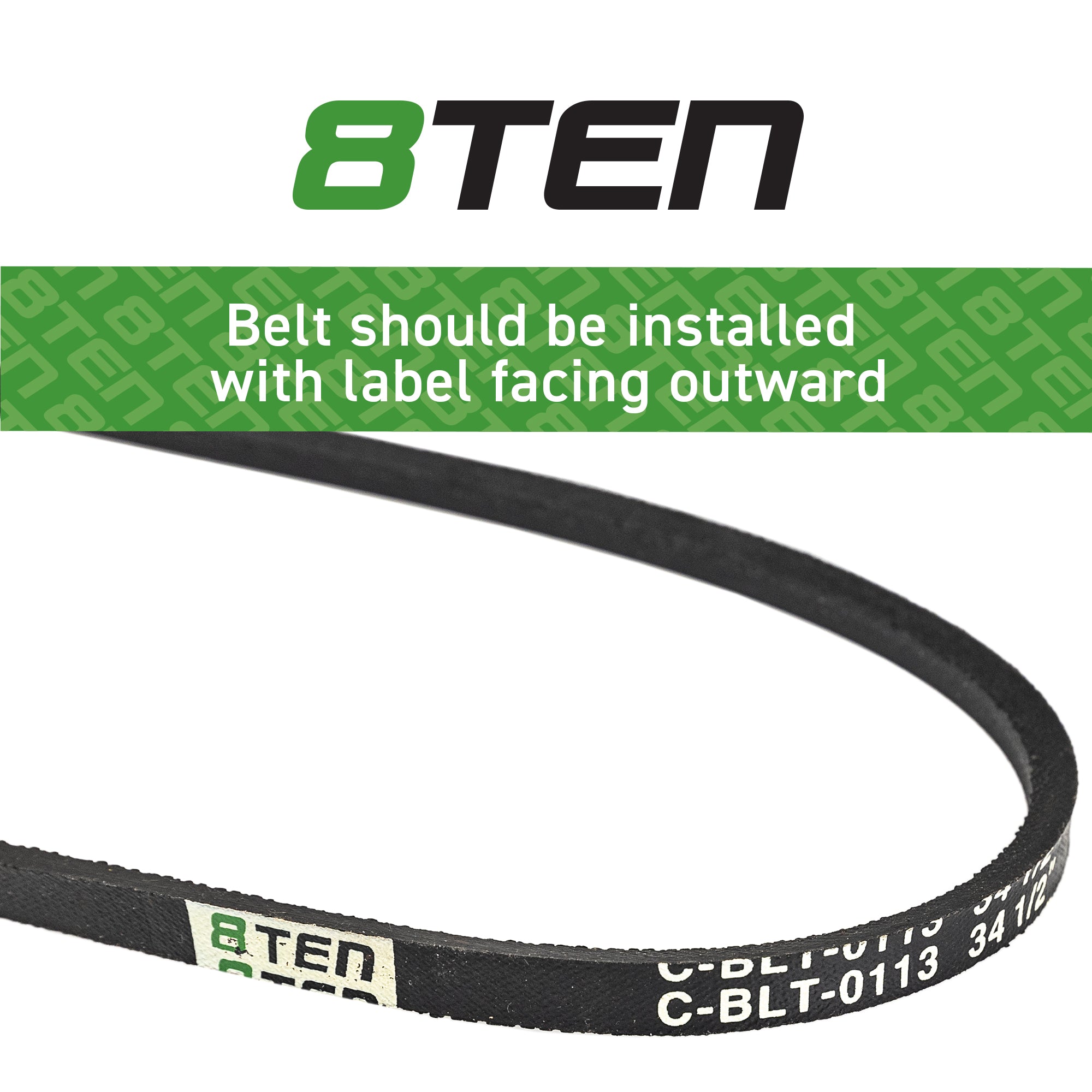 Auger Drive Belt For Columbia Cub Cadet 754-0367 | 8TEN