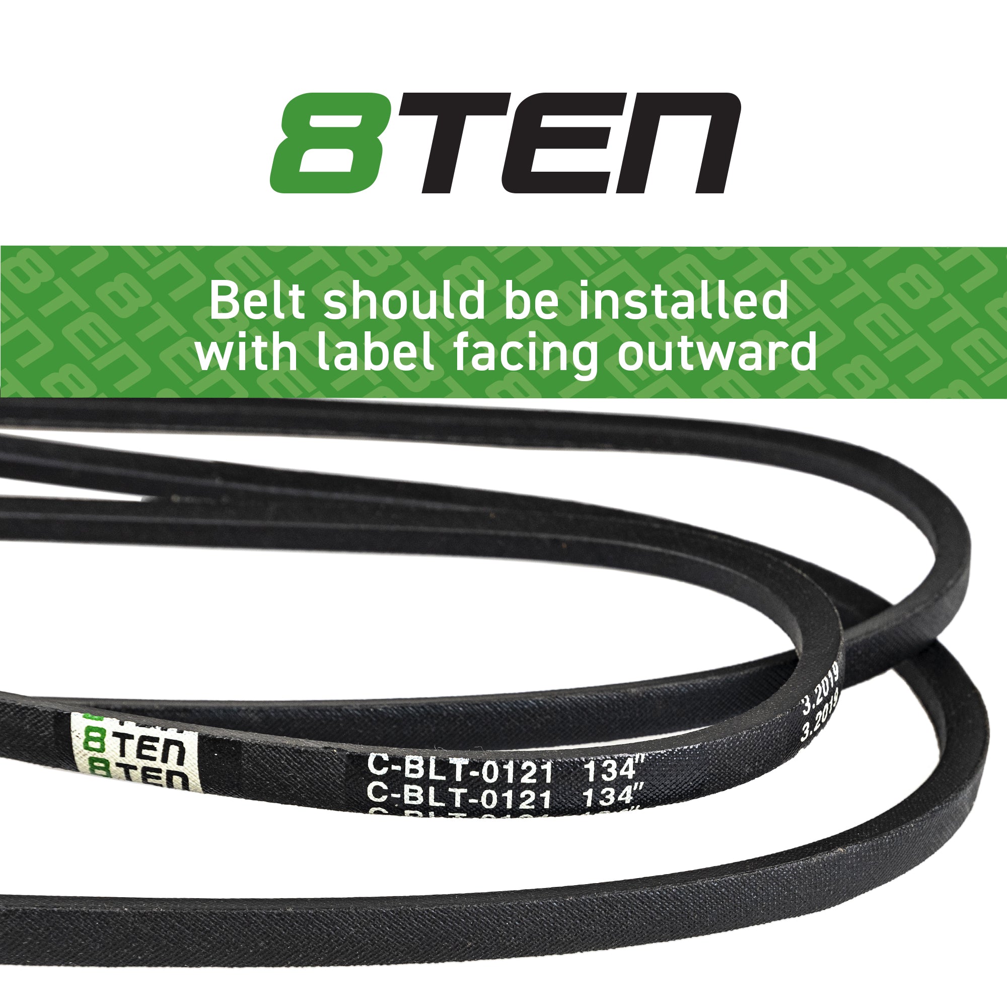 Deck Belt For MTD Cub Cadet White Outdoor 954-04044 | 8TEN