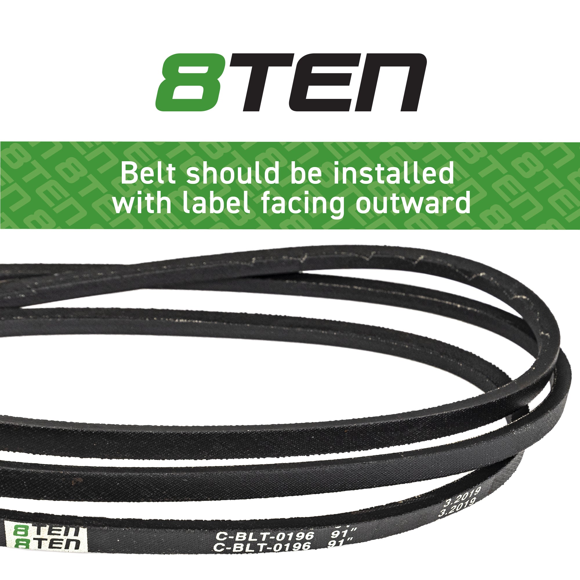 Deck Belt For MTD Cub Cadet Craftsman 02000653 | 8TEN