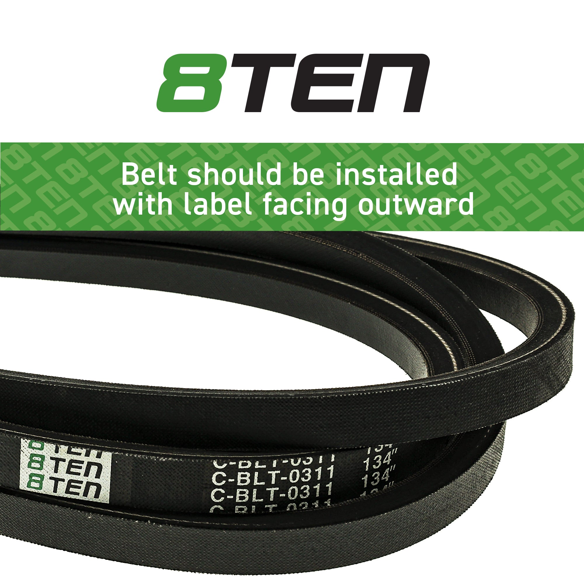 Drive Belt For John Deere TCU10005 | 8TEN