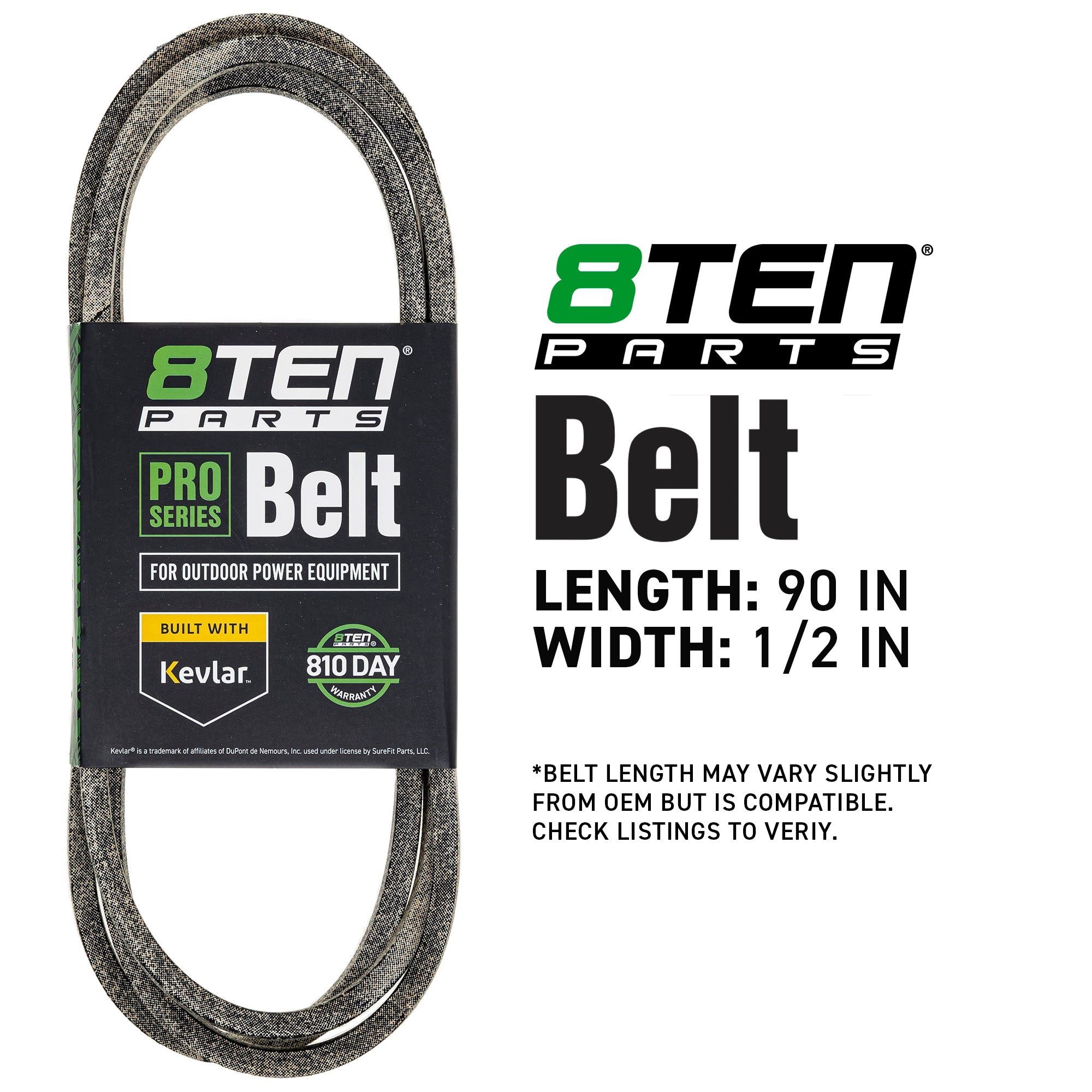 8TEN 810-CBL2829T Kevlar Belt for YPLT120DR YC12538A YC1238A Y1238E