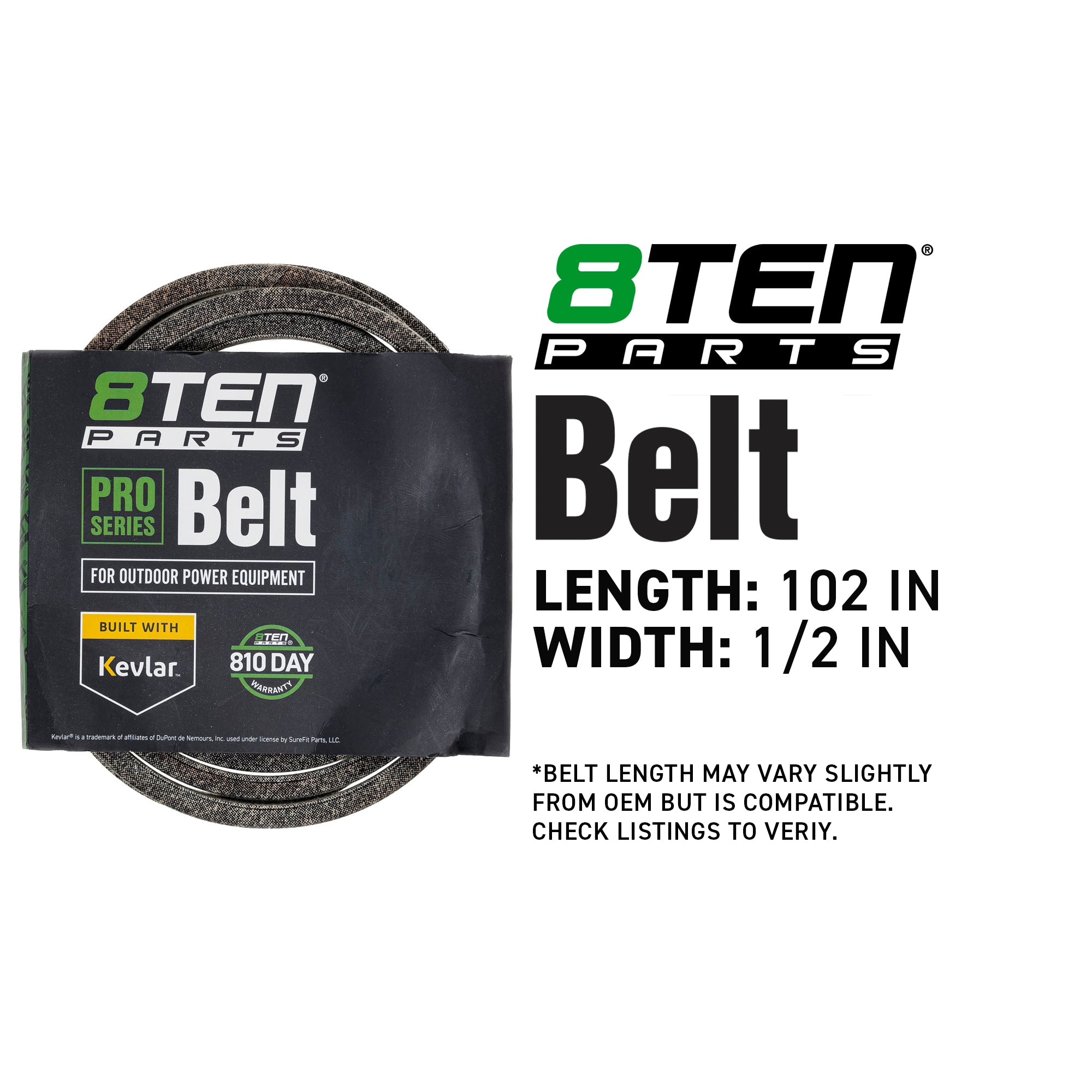 8TEN 810-CBL2835T Kevlar Belt for YT42 XT195H42LT Pro PO175A42LT