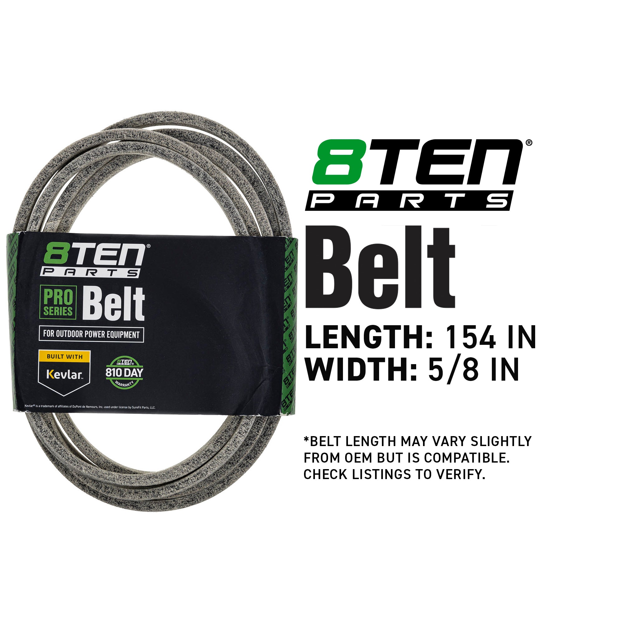 8TEN 810-CBL2838T Belt with Kevlar® for Z8400 Z8200 Z54R Z254i