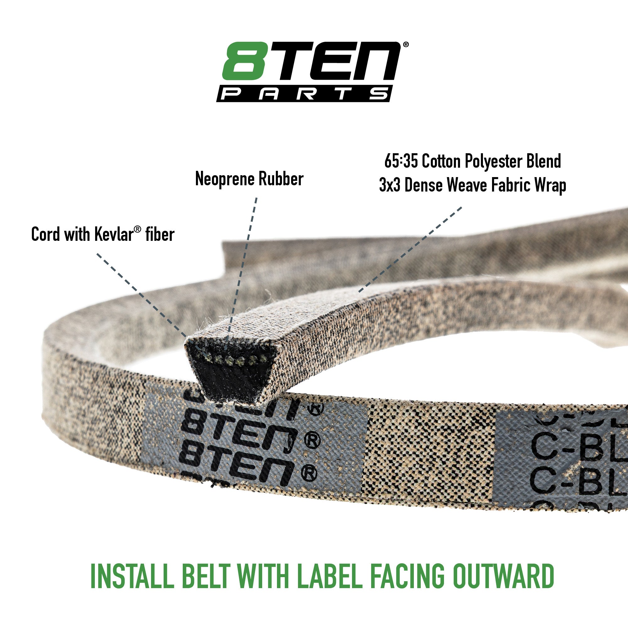 Kevlar Belt For Husqvarna John Deere Jonsered 174883 532174883 531300767 754-0485 954-0485