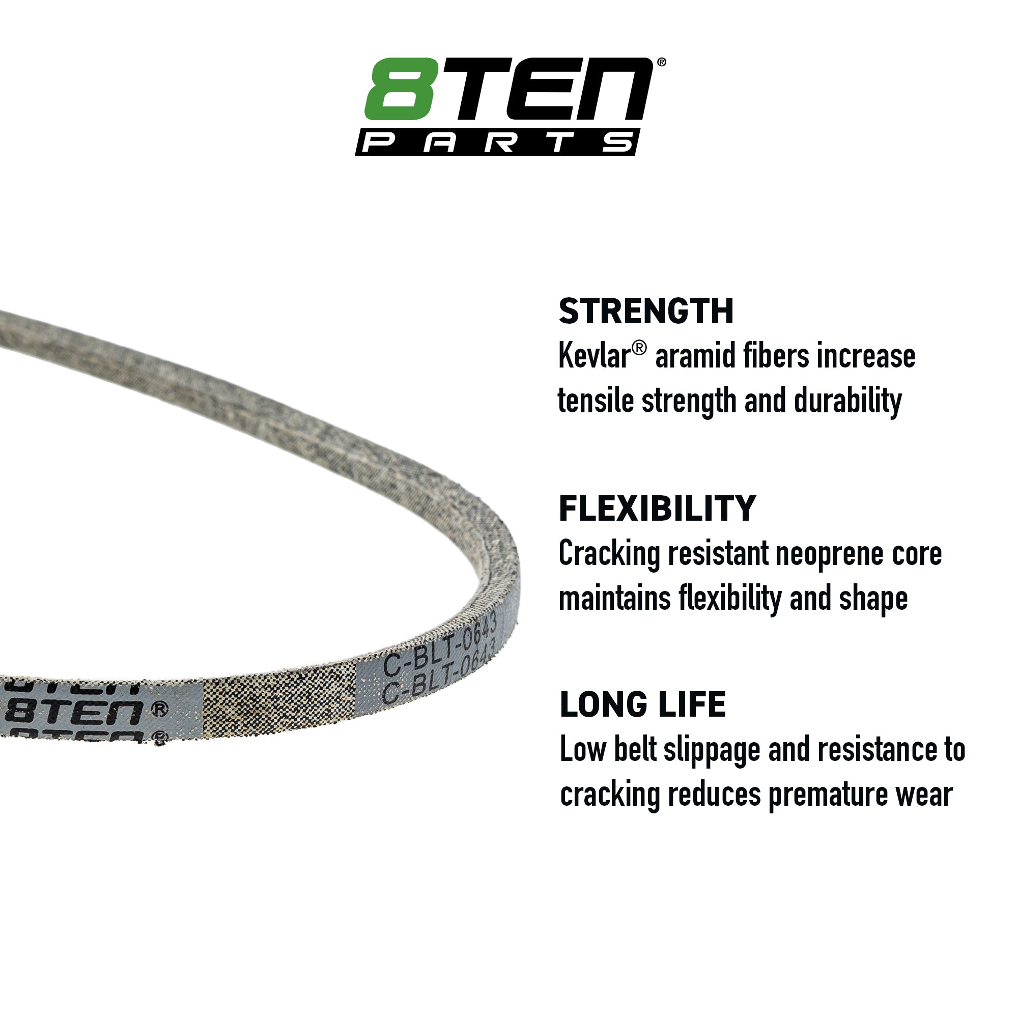 8TEN 810-CBL2865T Replacement Belt