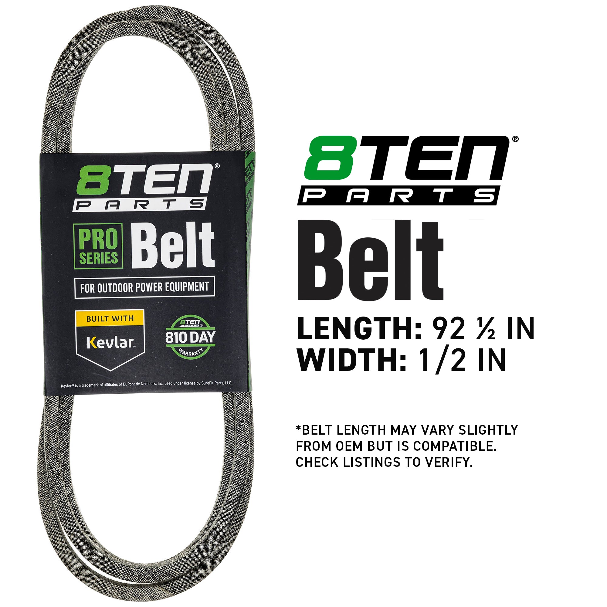 8TEN 810-CBL2867T Belt with Kevlar® for TC338 TC239T TC238 TC139T