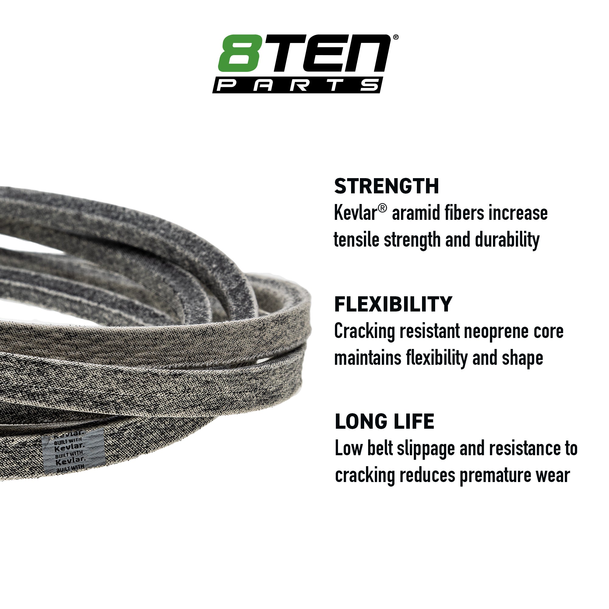 Belt with Kevlar® For Husqvarna Ferris 539104335 | 8TEN