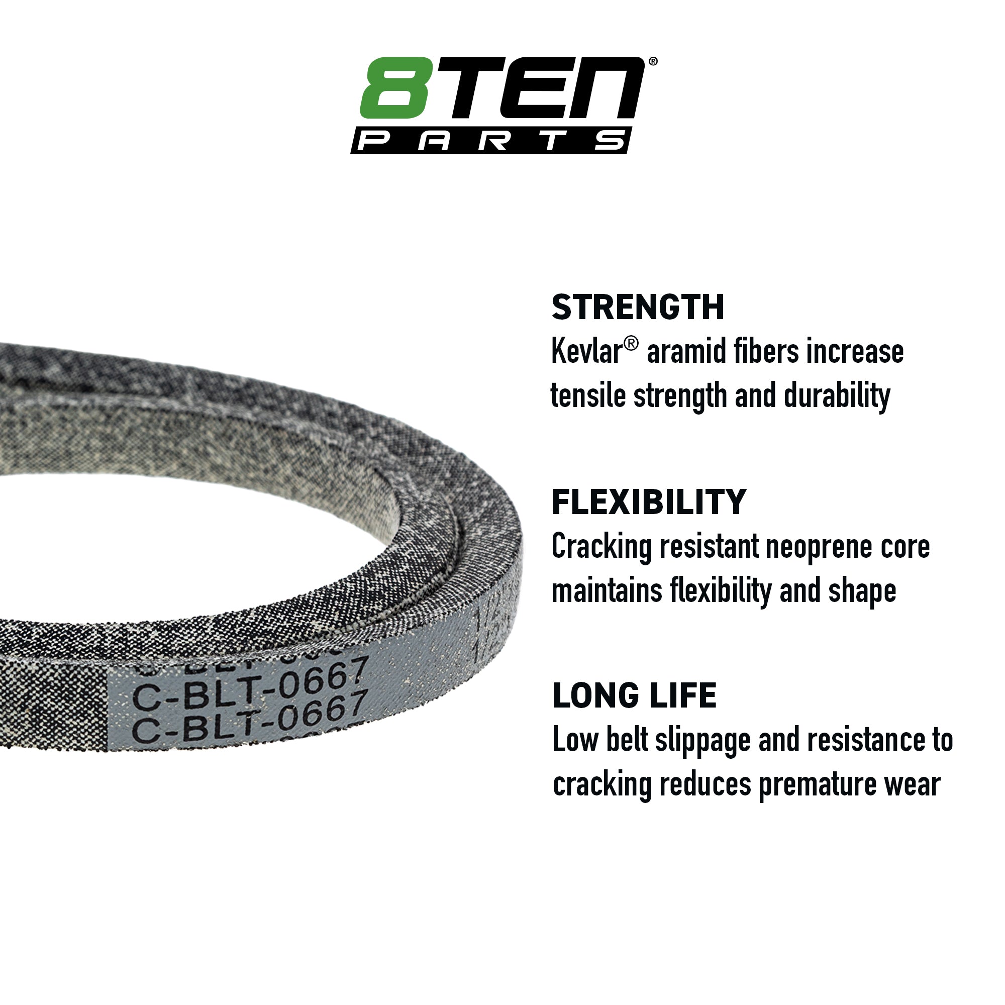 8TEN 810-CBL2889T Replacement Belt