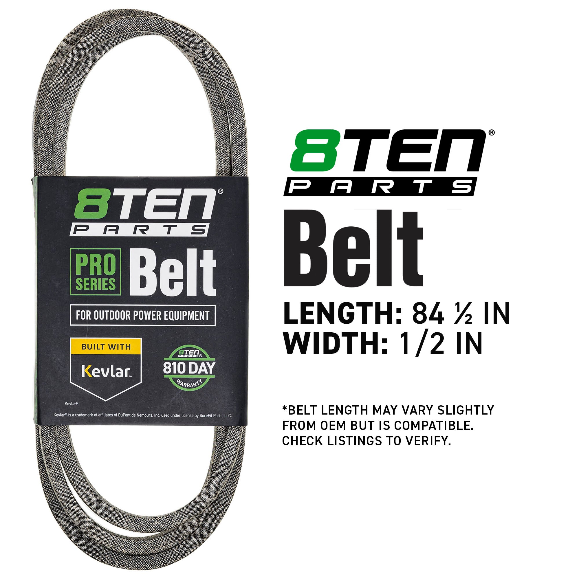 8TEN 810-CBL2896T Belt with Kevlar® for YTH2754 YTH2548 YTH2454T