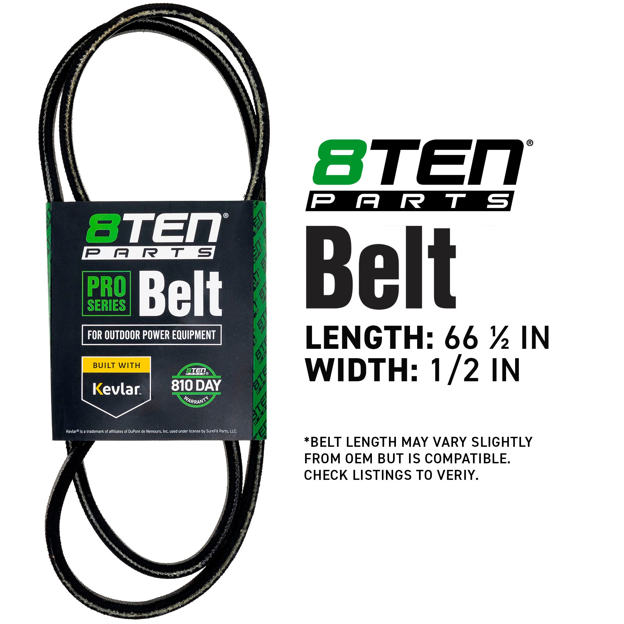 8TEN 810-CBL2925T Kevlar Belt for