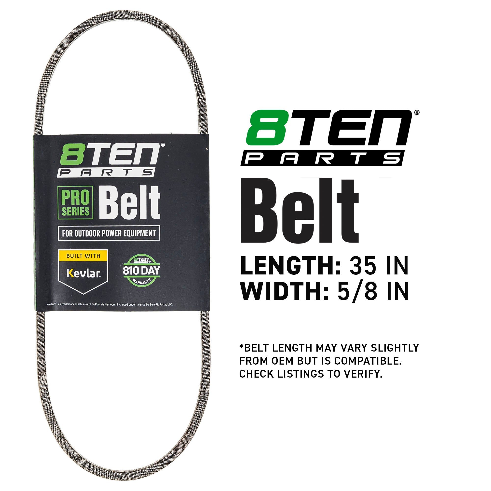 8TEN 810-CBL2921T Belt with Kevlar® for ST928LE ST926LE ST926DLE