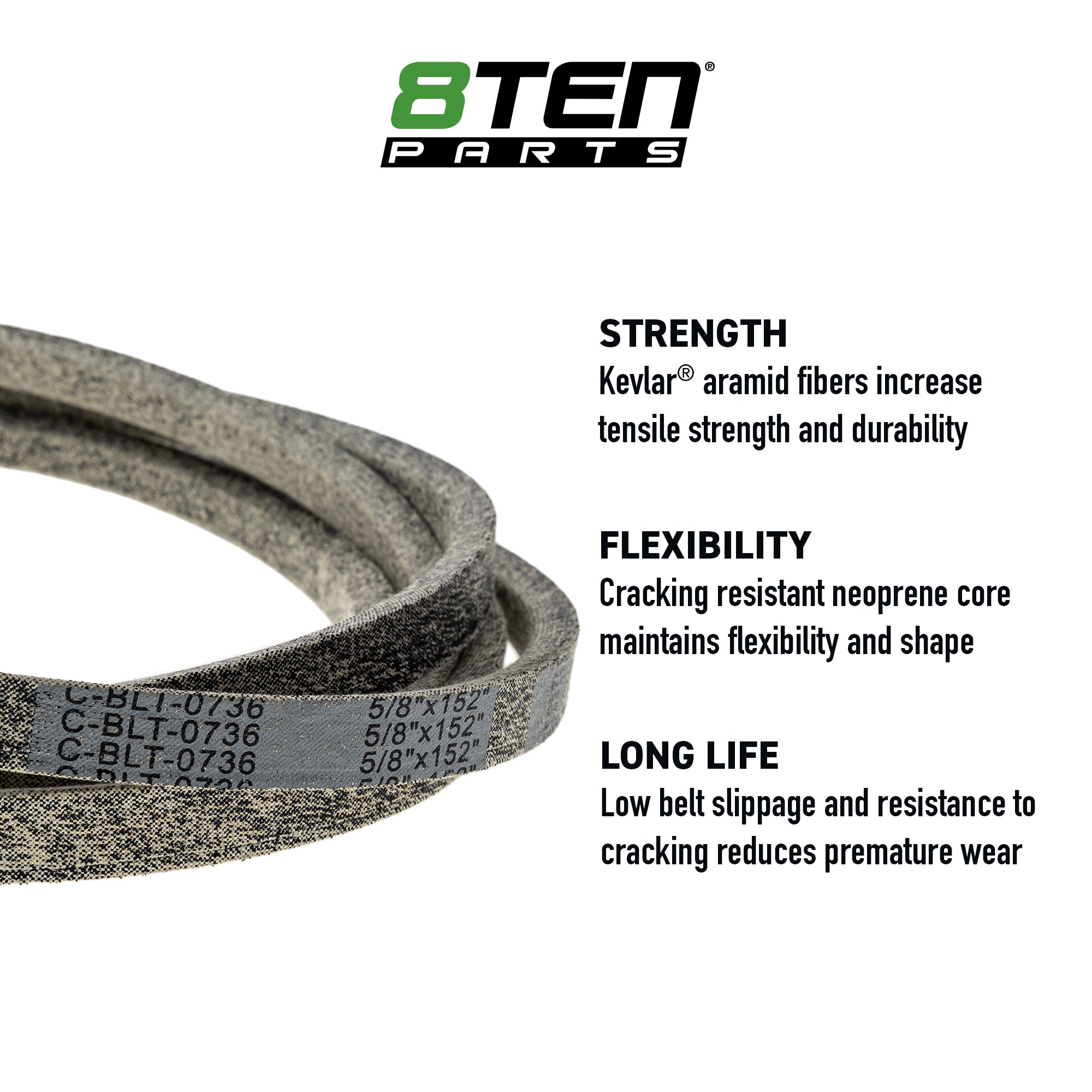 8TEN 810-CBL2958T Replacement Belt