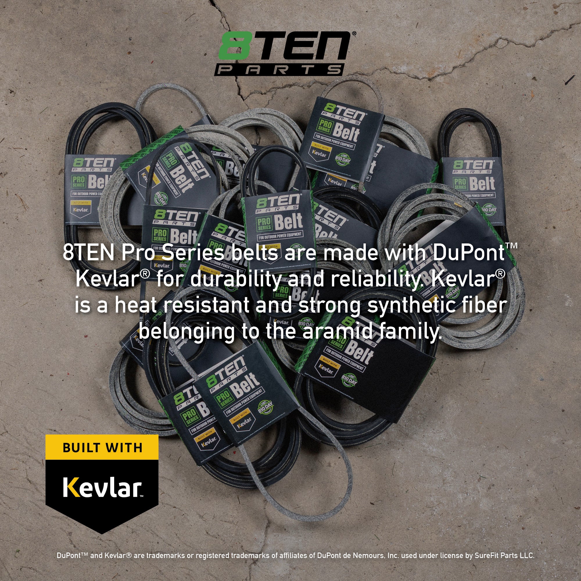 Belt with Kevlar® For MTD White Outdoor 954-0439 | 8TEN