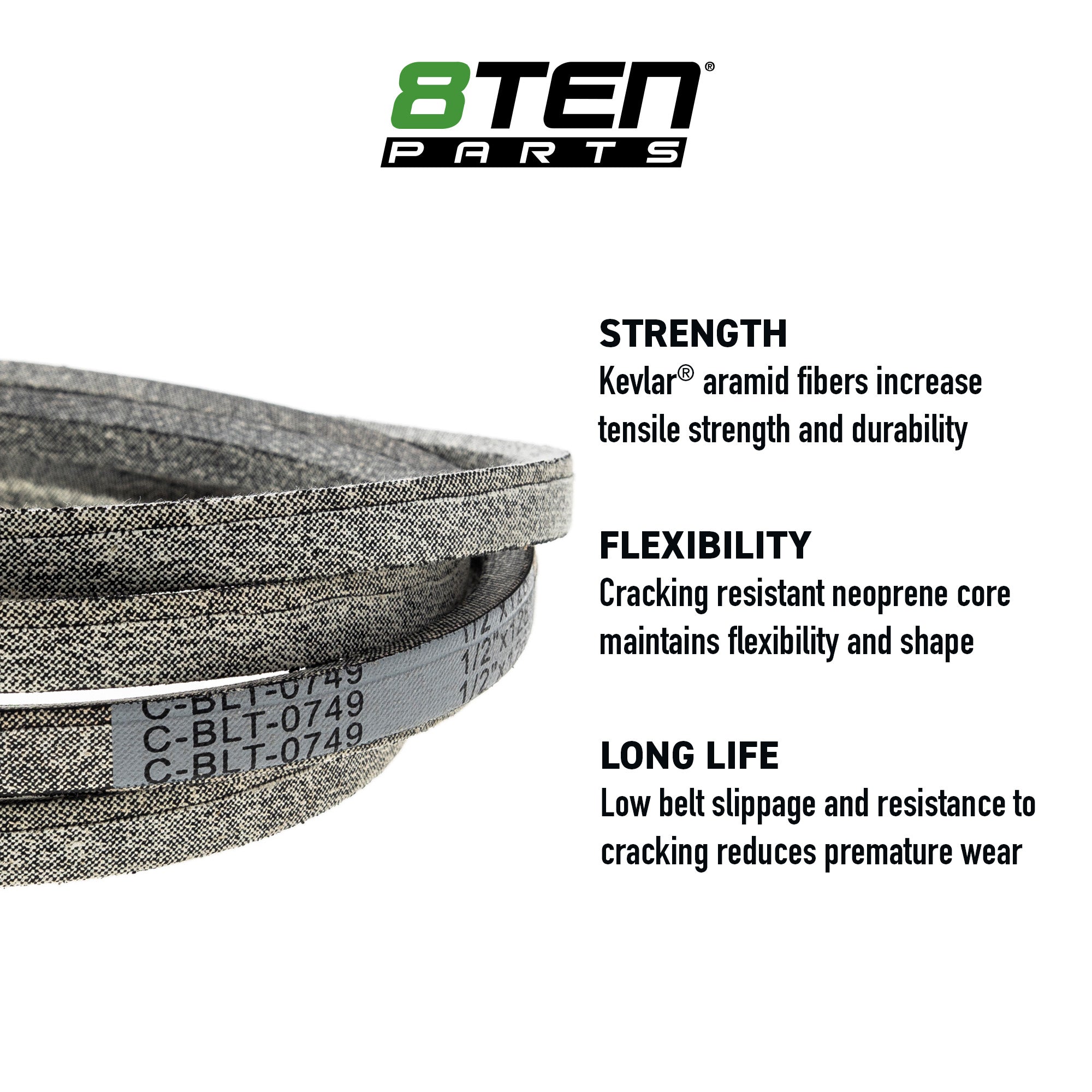 Belt with Kevlar® For Gravely Ariens 07219600 | 8TEN