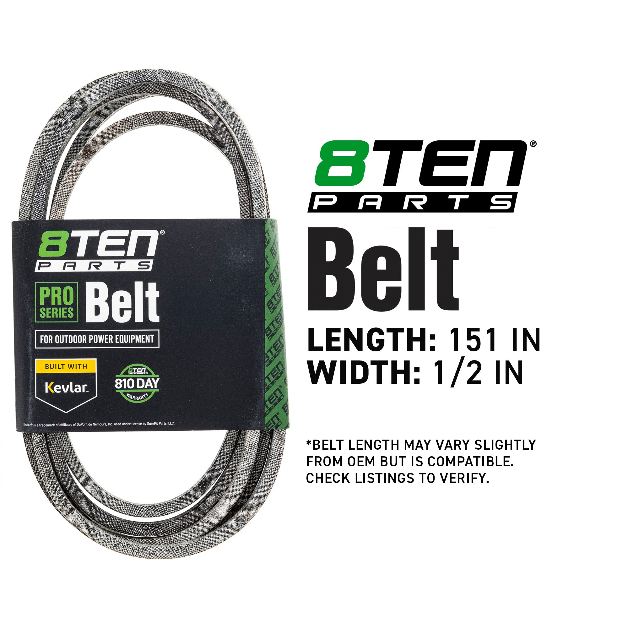 8TEN 810-CBL2970T Belt with Kevlar® for ZTX ZT Ikon ikon