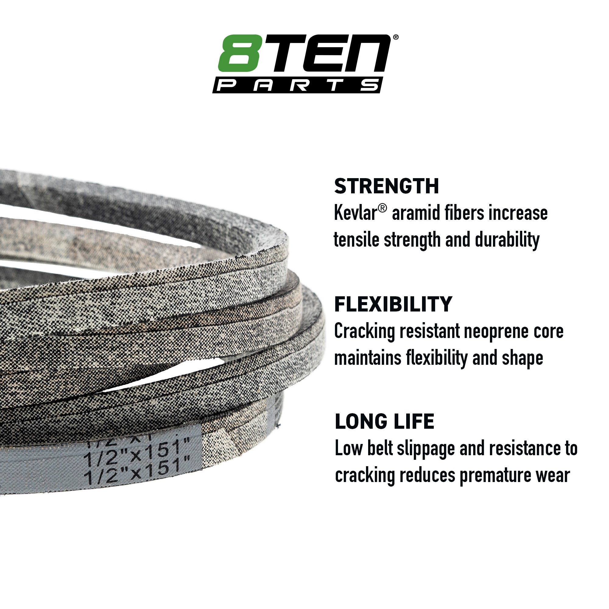 Belt with Kevlar® For Gravely Ariens 5023256 | 8TEN