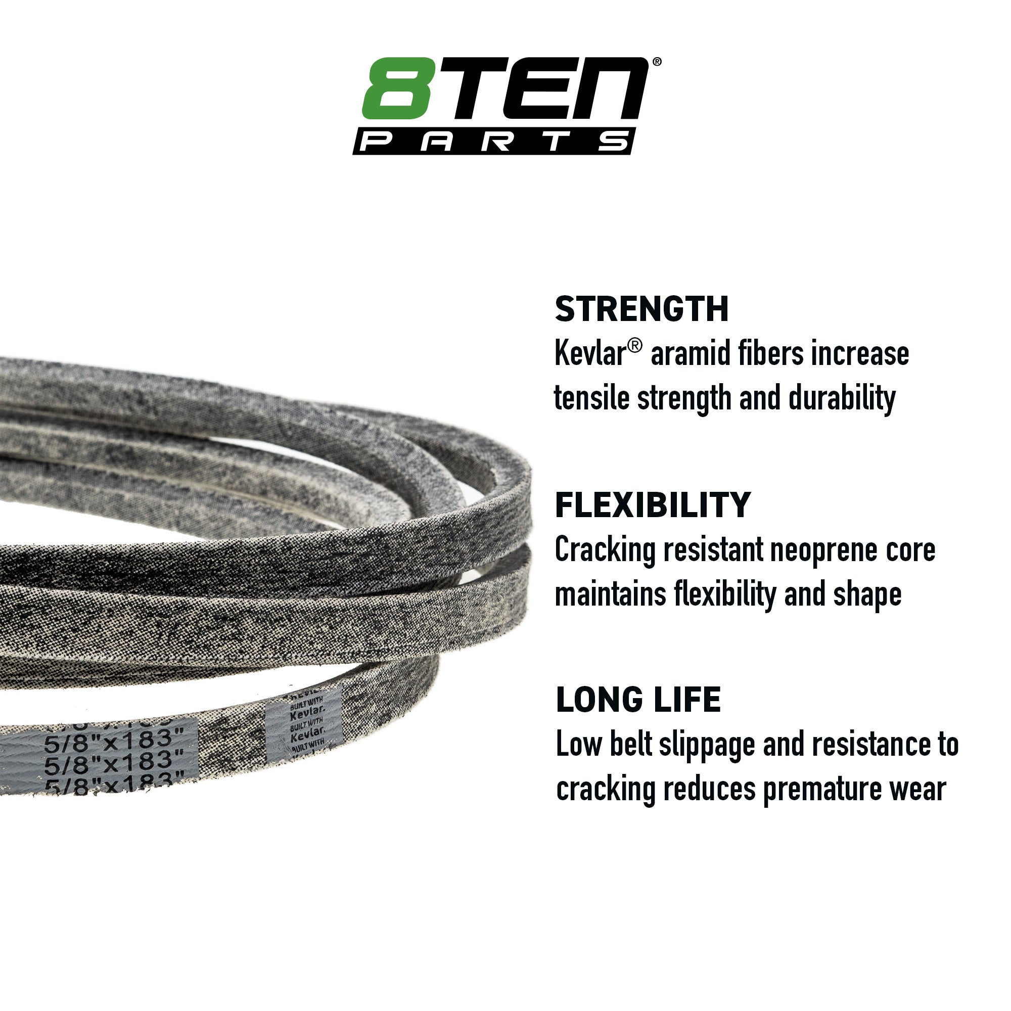 Belt with Kevlar® For Husqvarna Gravely D-3776-W | 8TEN