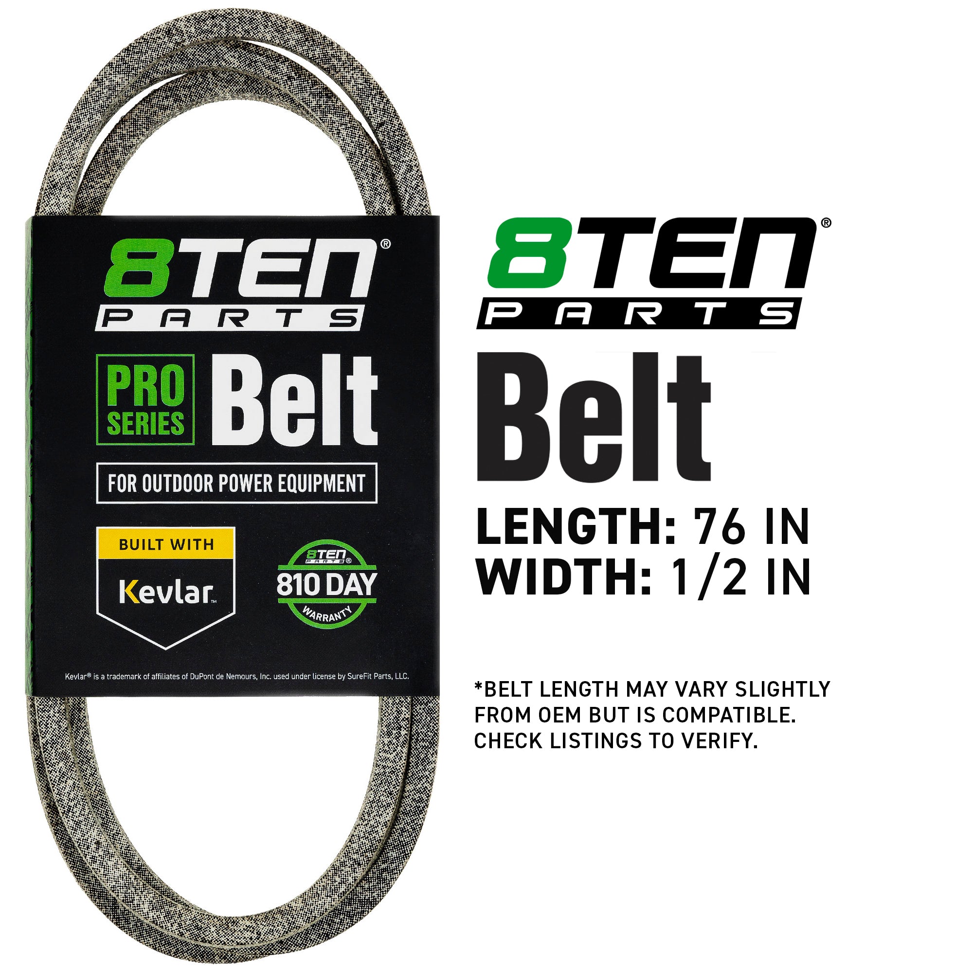 8TEN 810-CBL2023T Belt with Kevlar® for Series Pro Power Outdoor
