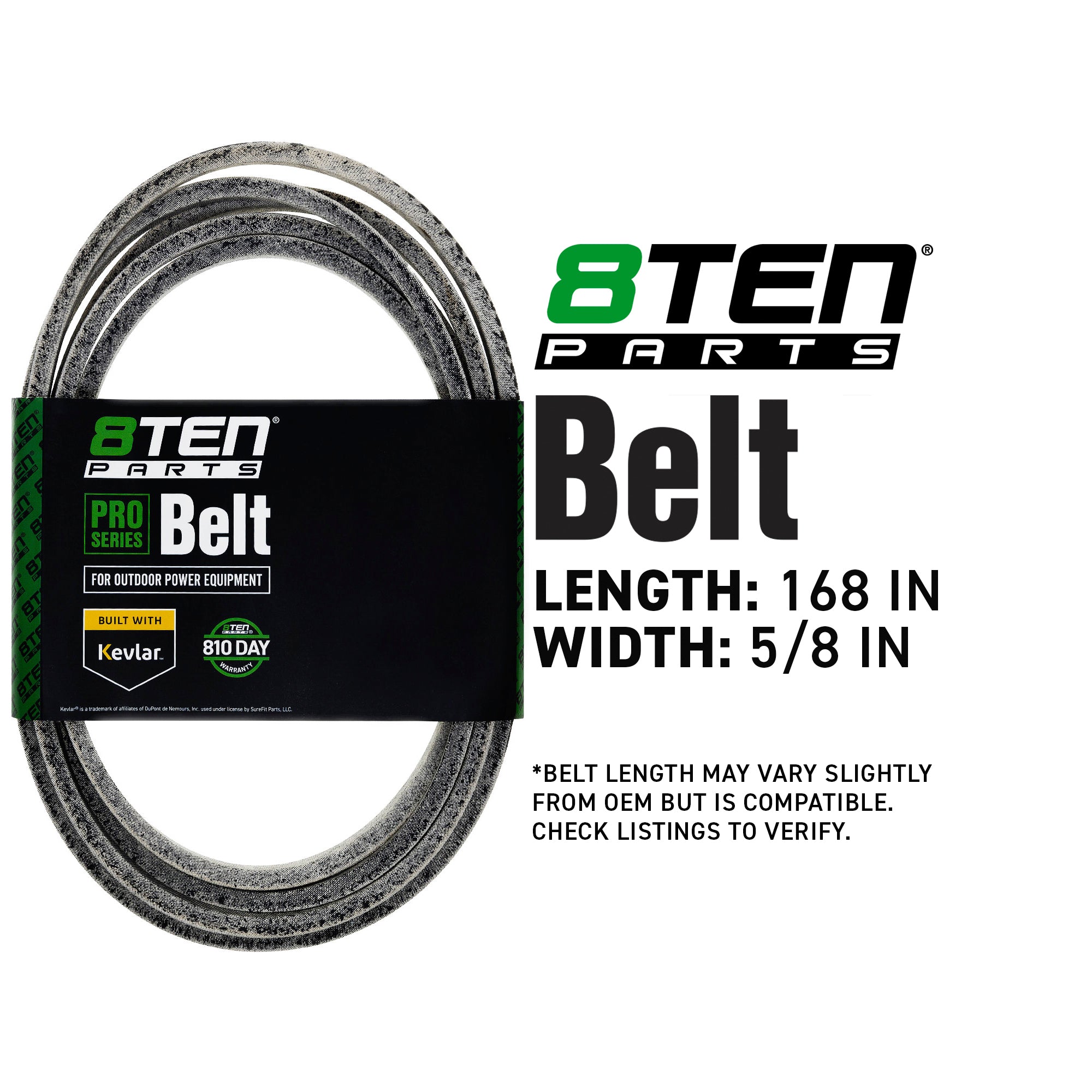 8TEN 810-CBL2024T Belt with Kevlar® for MZ6125C MZ6125 IS2000Z Fury
