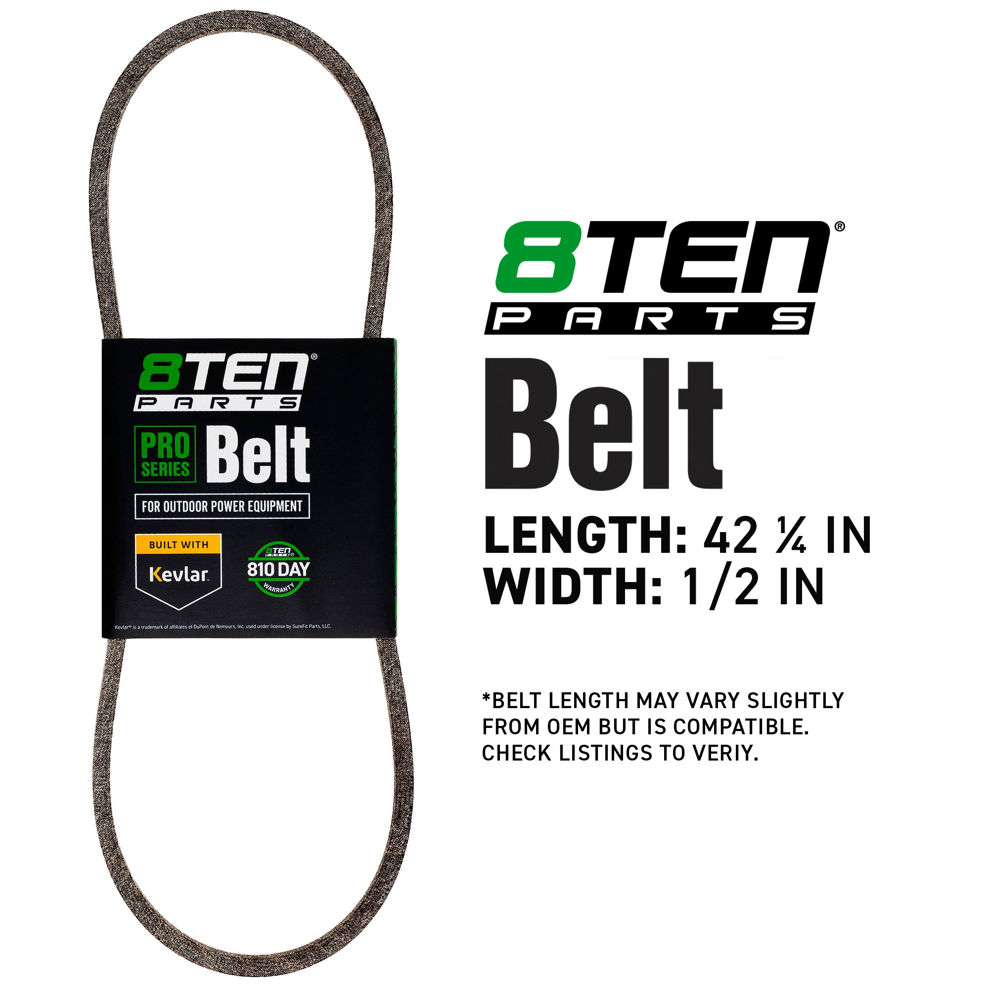 8TEN 810-CBL2032T Kevlar Belt for Deere