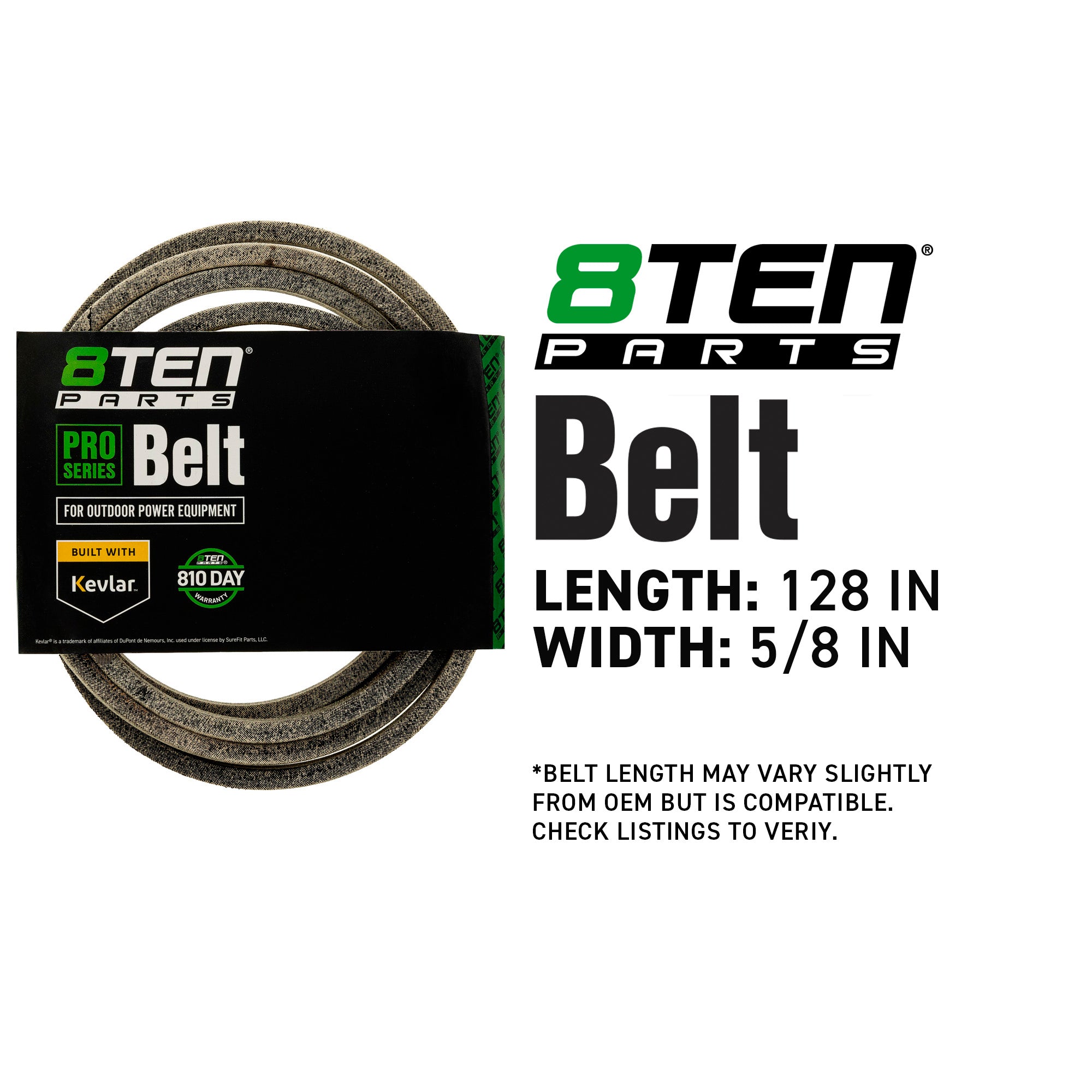 8TEN 810-CBL2039T Belt with Kevlar® for Edge