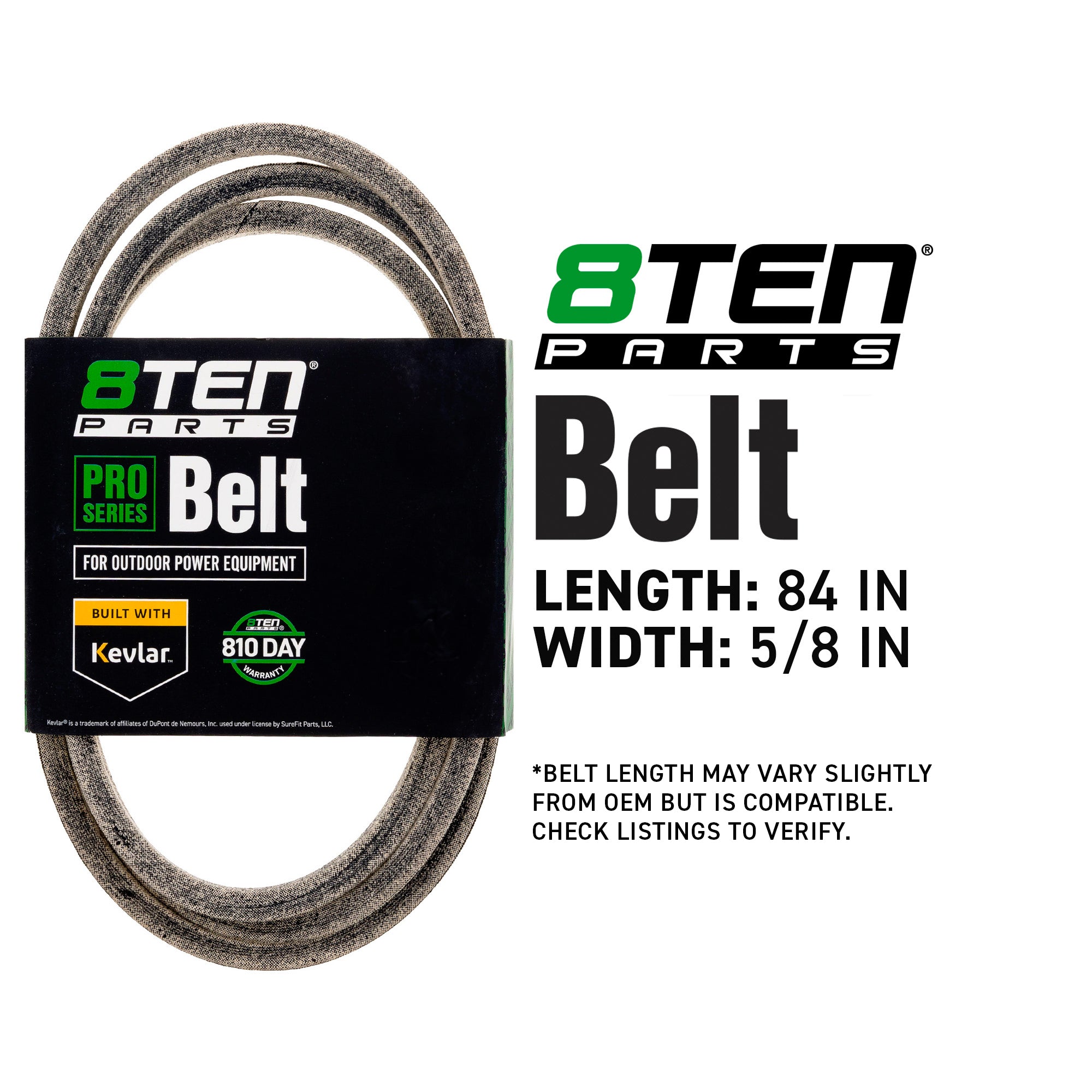 8TEN 810-CBL2047T Belt with Kevlar® for ZTL7500 Pro Horse Deere