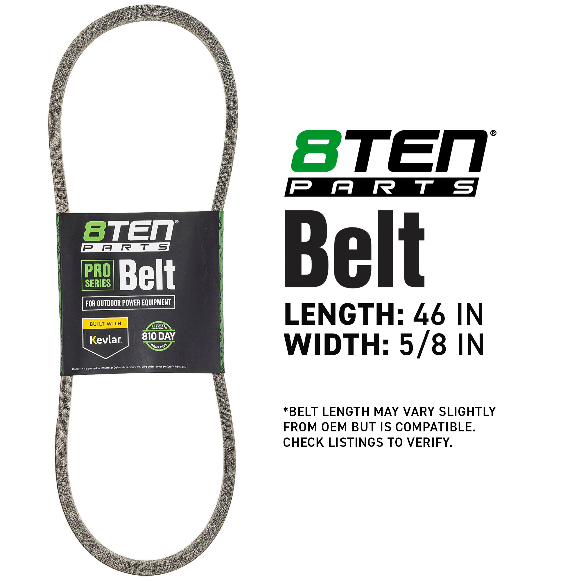 8TEN 810-CBL2052T Belt with Kevlar® for Pro King Gold General