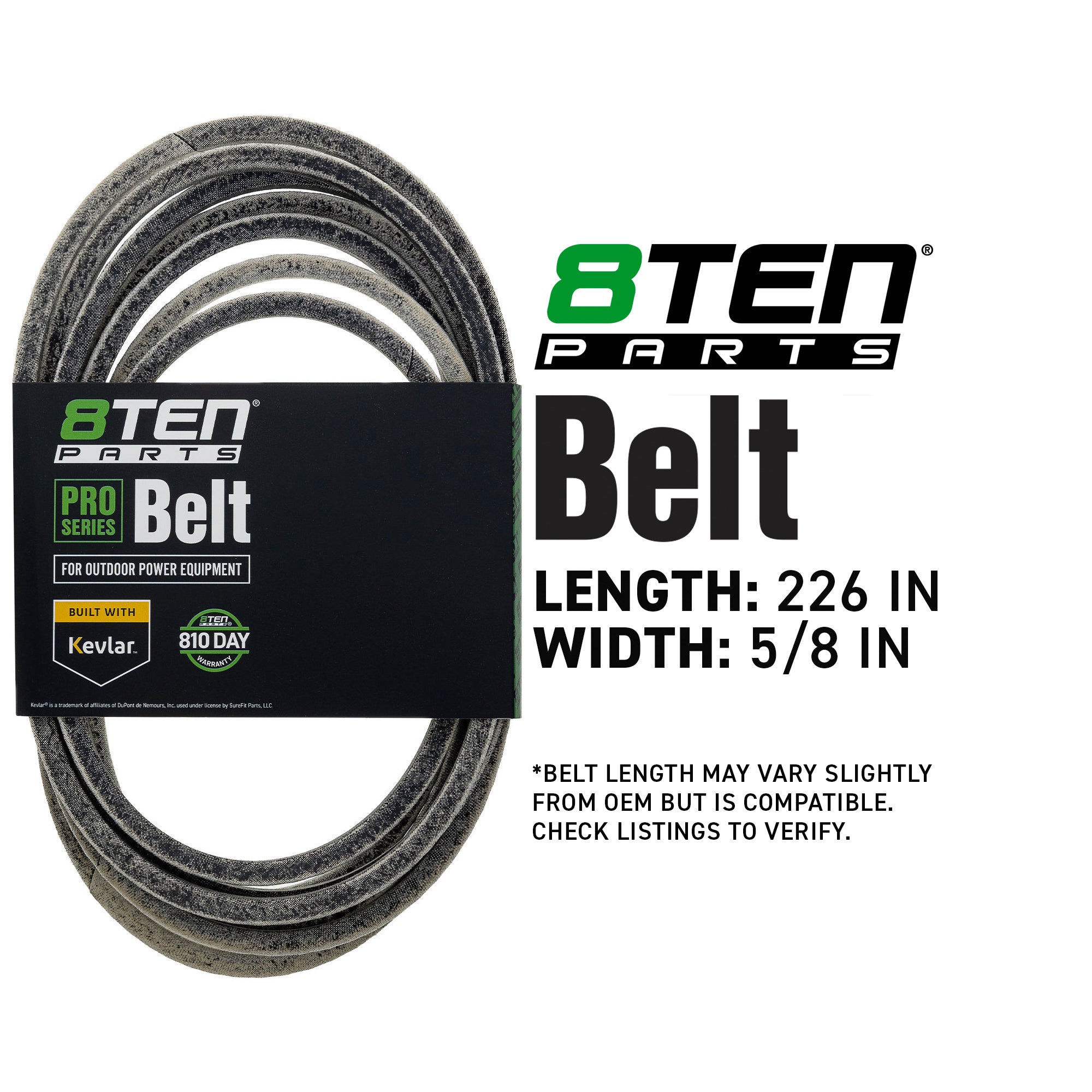 8TEN 810-CBL2066T Belt with Kevlar® for Z-Master