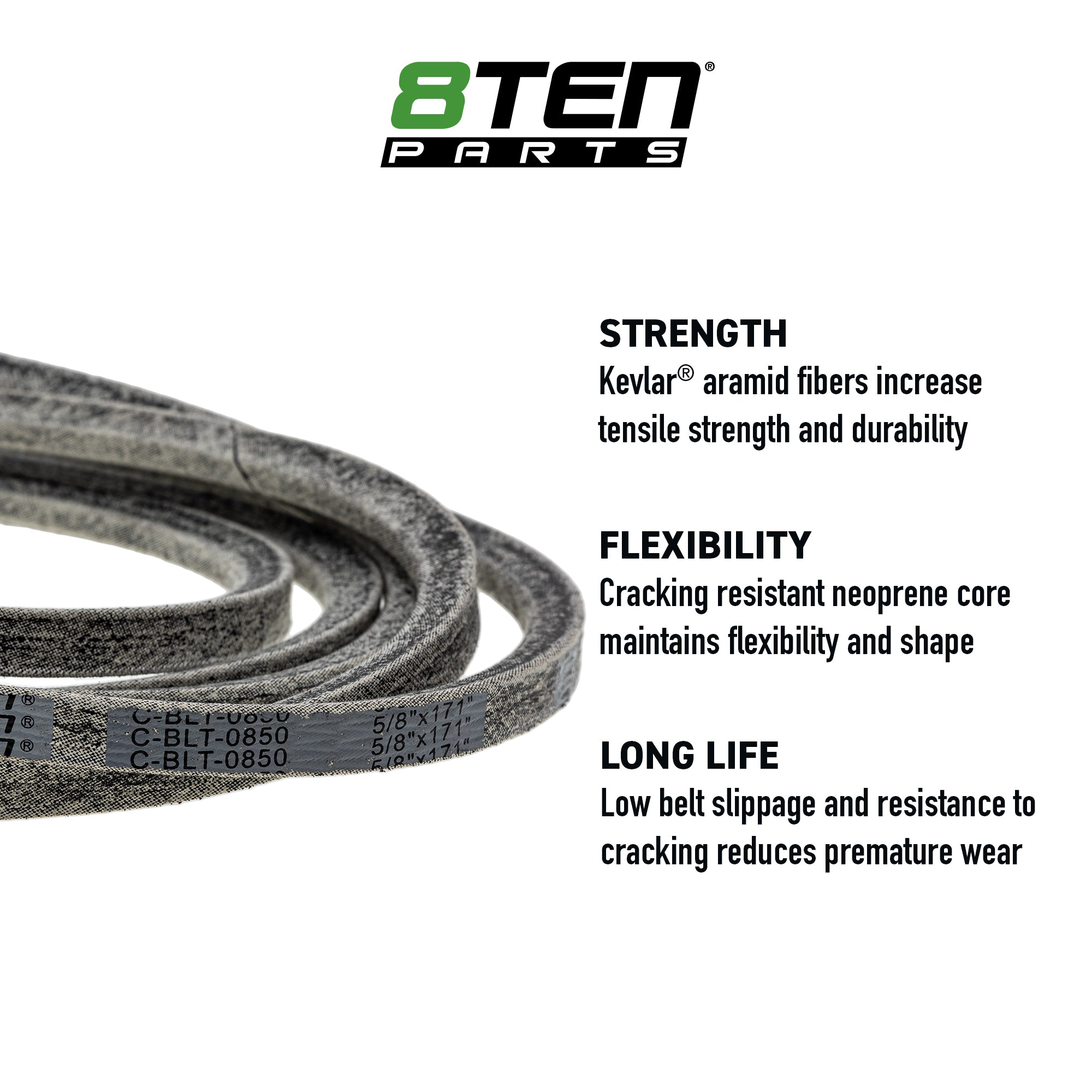 8TEN 810-CBL2072T Replacement Belt