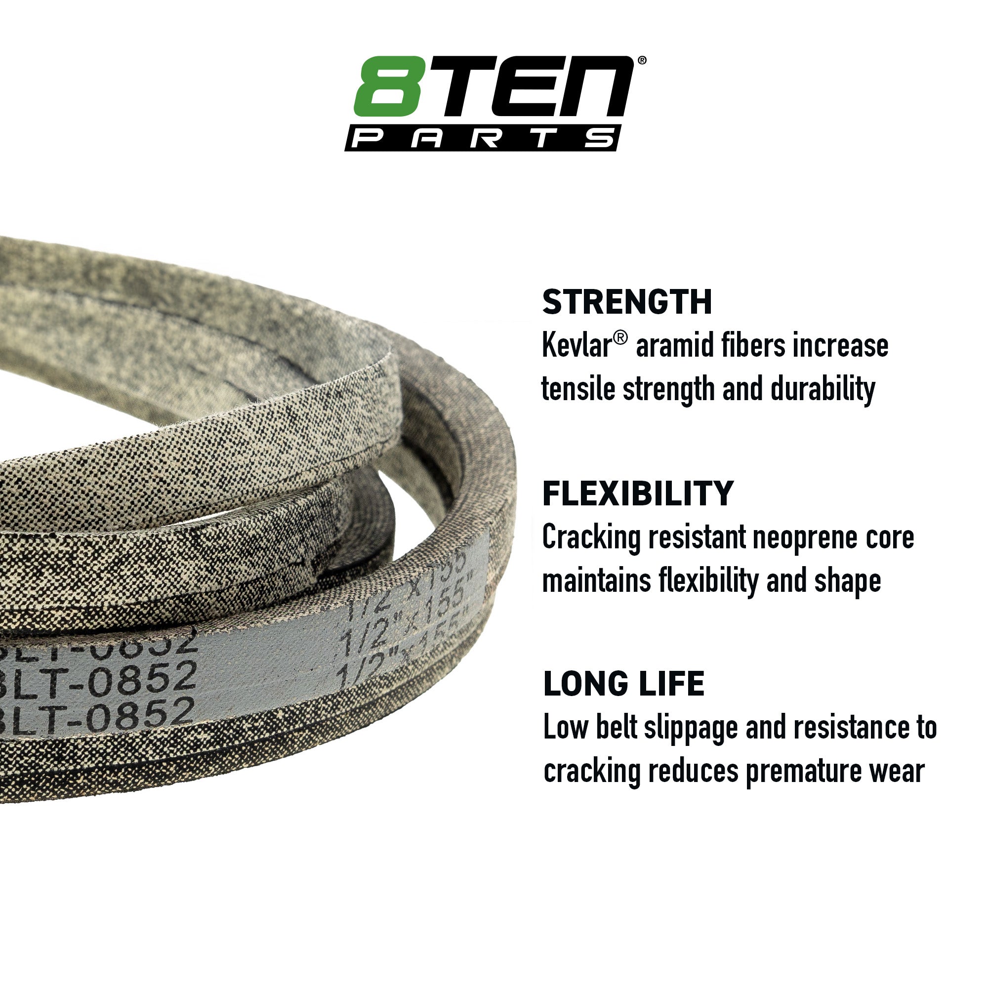 Belt with Kevlar® For Simplicity Snapper 5023255SM | 8TEN