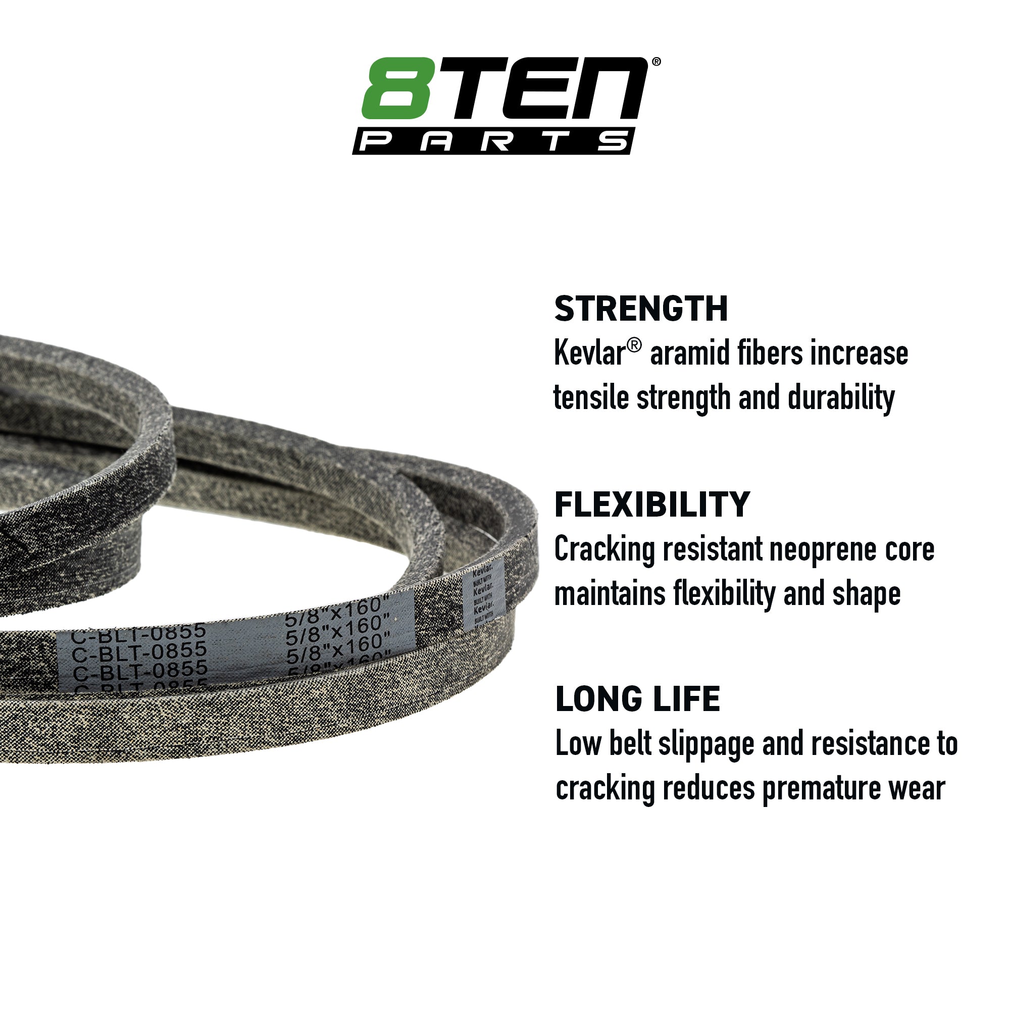 8TEN 810-CBL2077T Replacement Belt