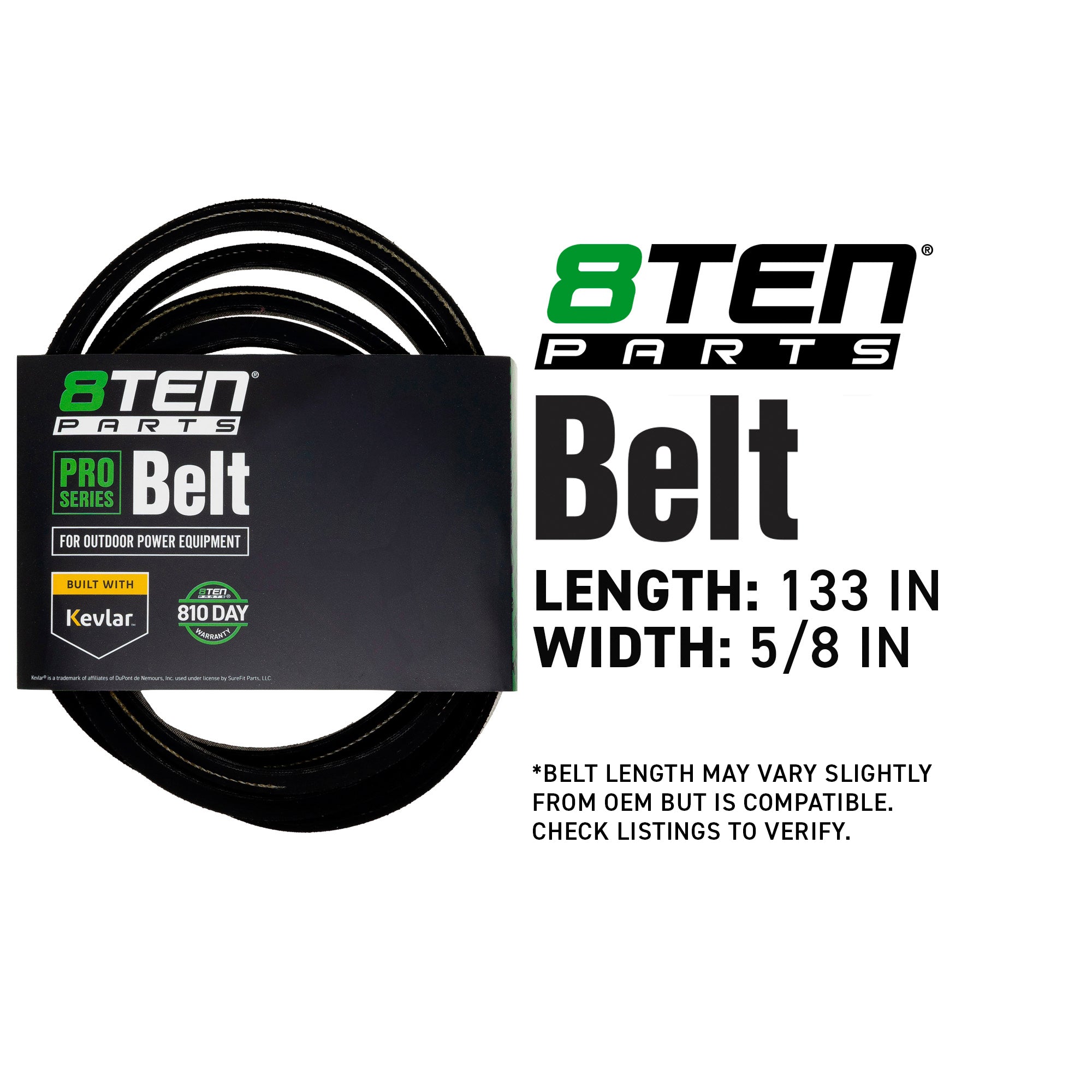 8TEN 810-CBL2083T Belt with Kevlar® for