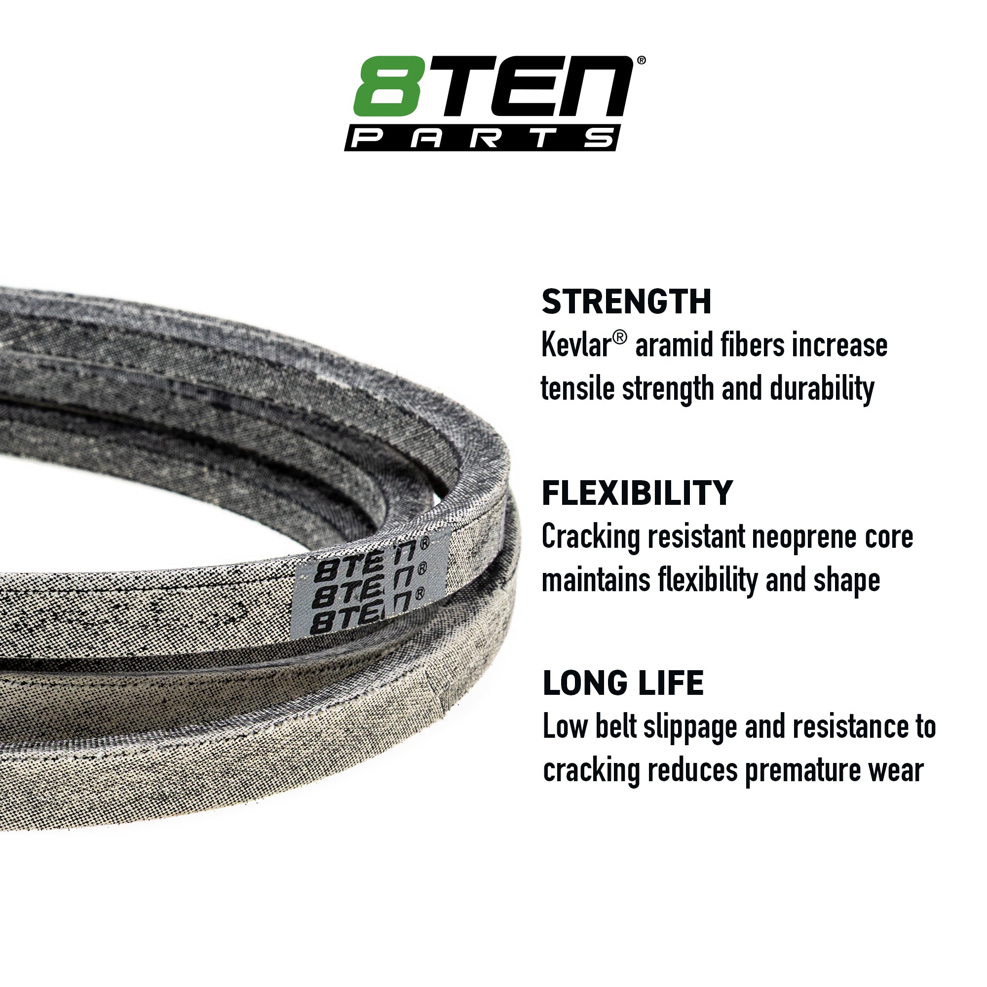 D&D PowerDrive V-Belt – Replaces John Deere M155368, Heavy Duty Aramid, 5/8 X 190in OC