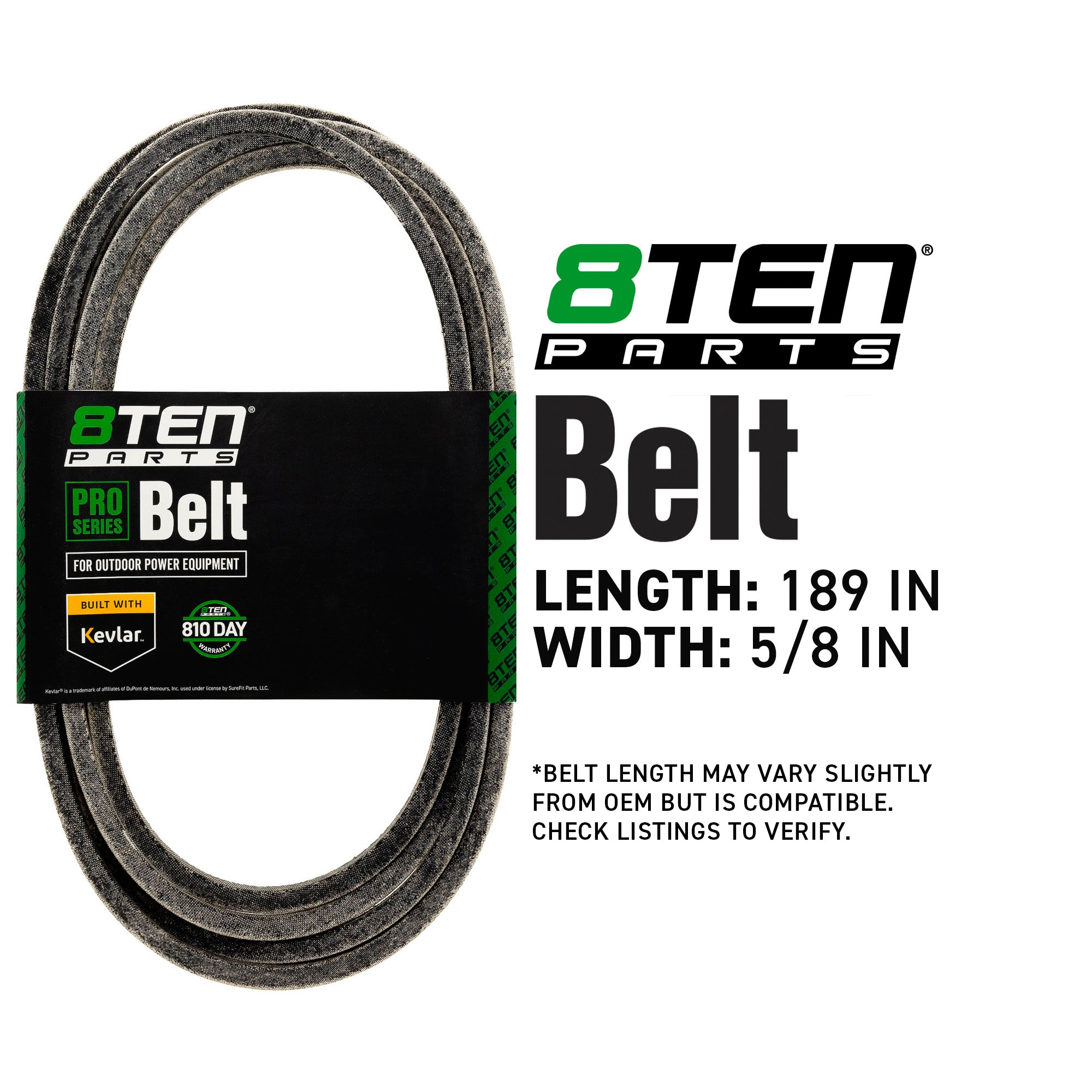 8TEN 810-CBL2088T Belt with Kevlar® for Titan TimeCutter