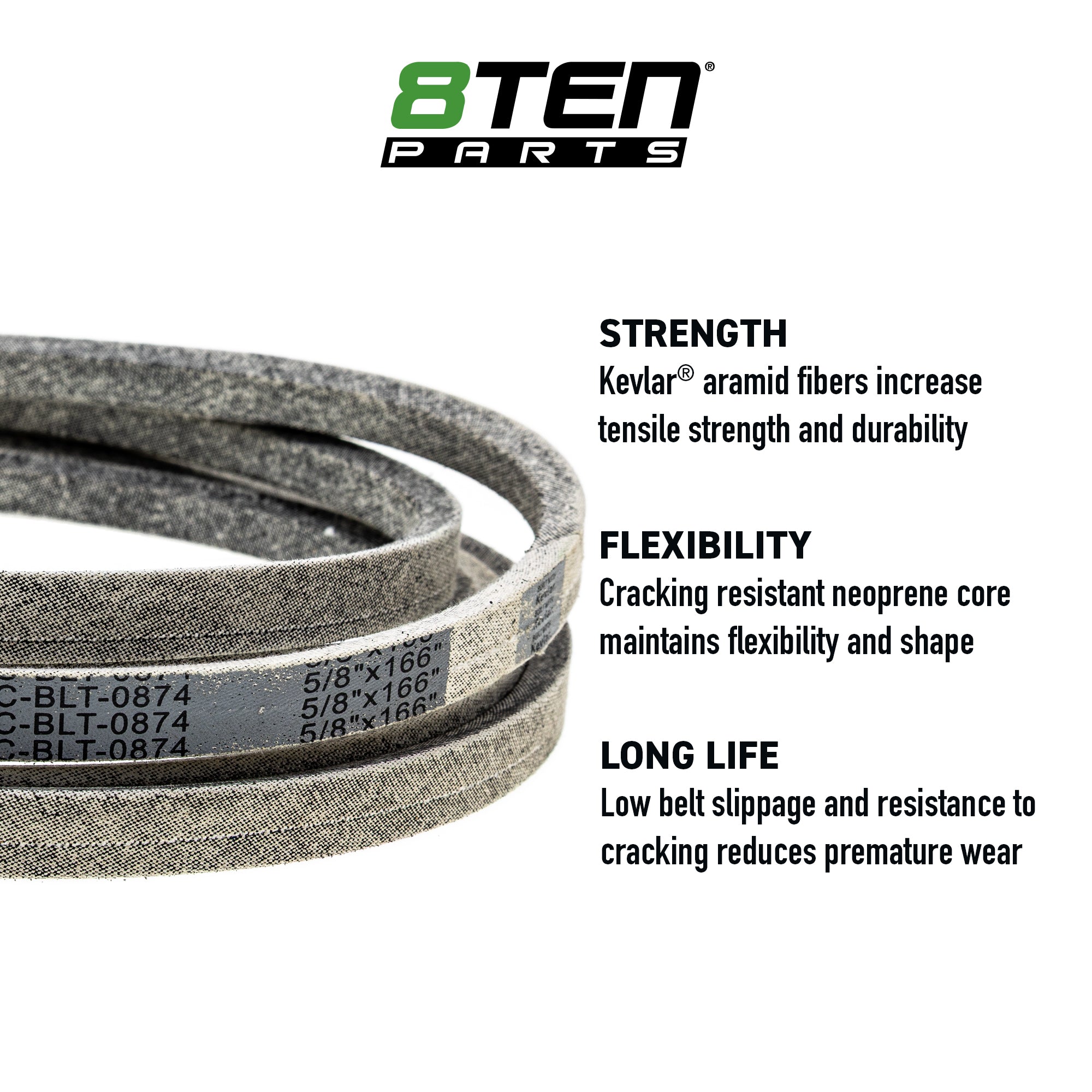 8TEN 810-CBL2096T Replacement Belt