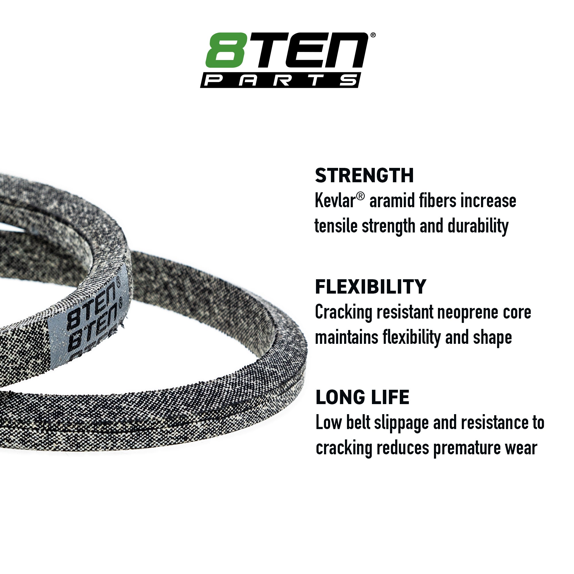 Belt with Kevlar® For MTD Cub Cadet Wheel Horse | 8TEN