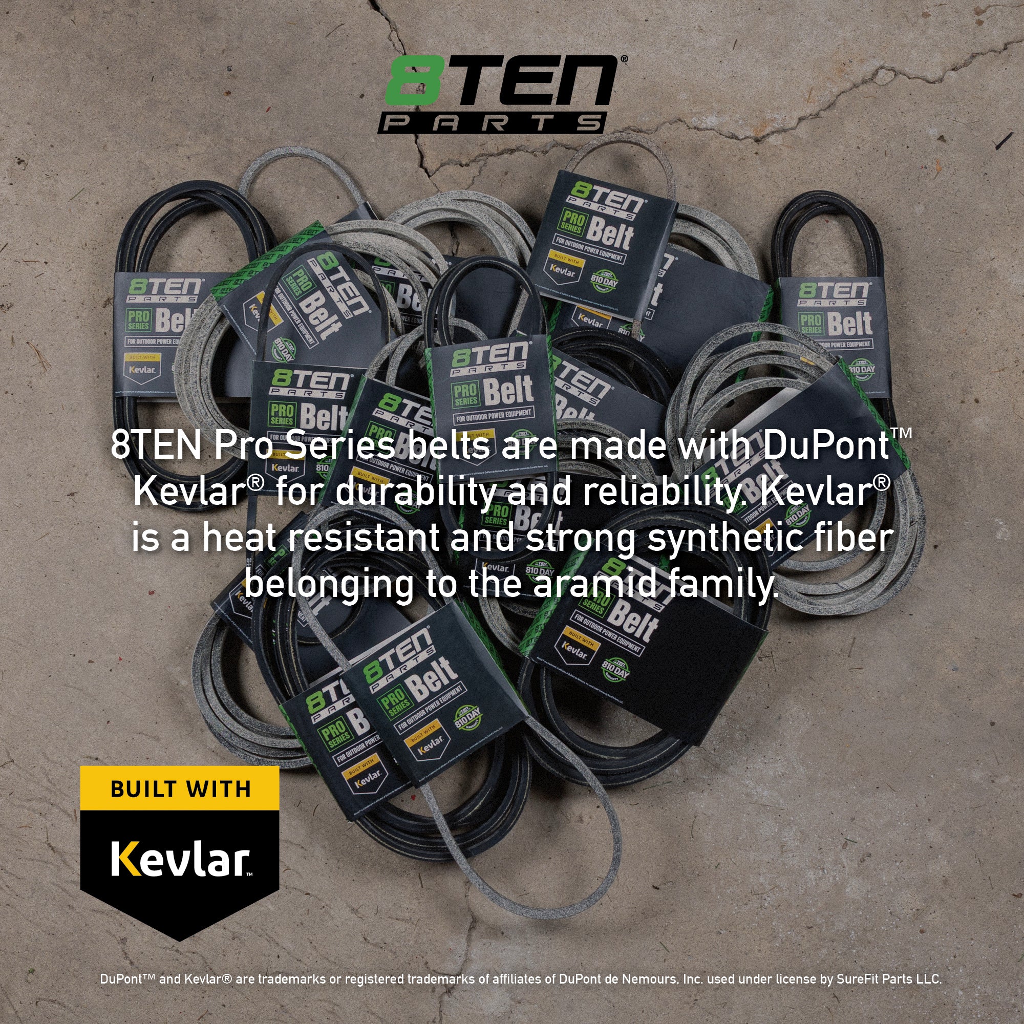 Belt with Kevlar® For Simplicity AGCO 1703466 | 8TEN