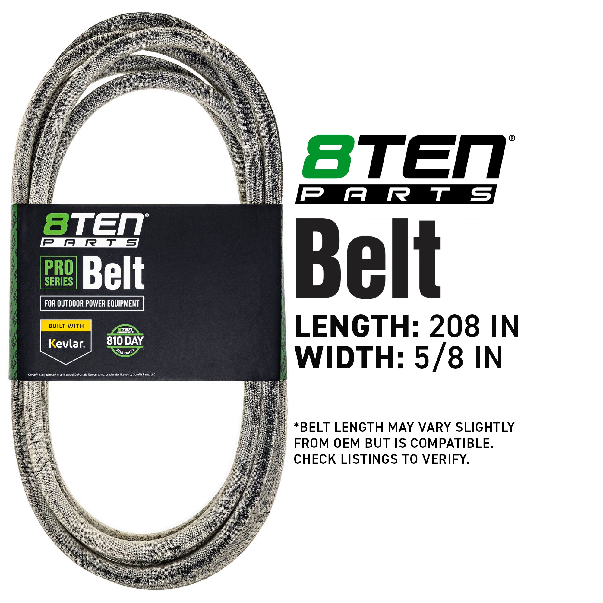 8TEN 810-CBL2001T Belt with Kevlar® for IS5100Z IS2600Z