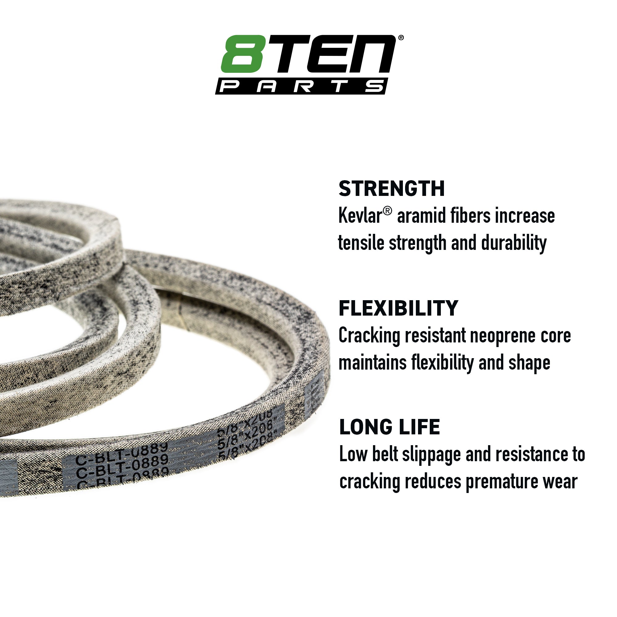 8TEN 810-CBL2001T Replacement Belt