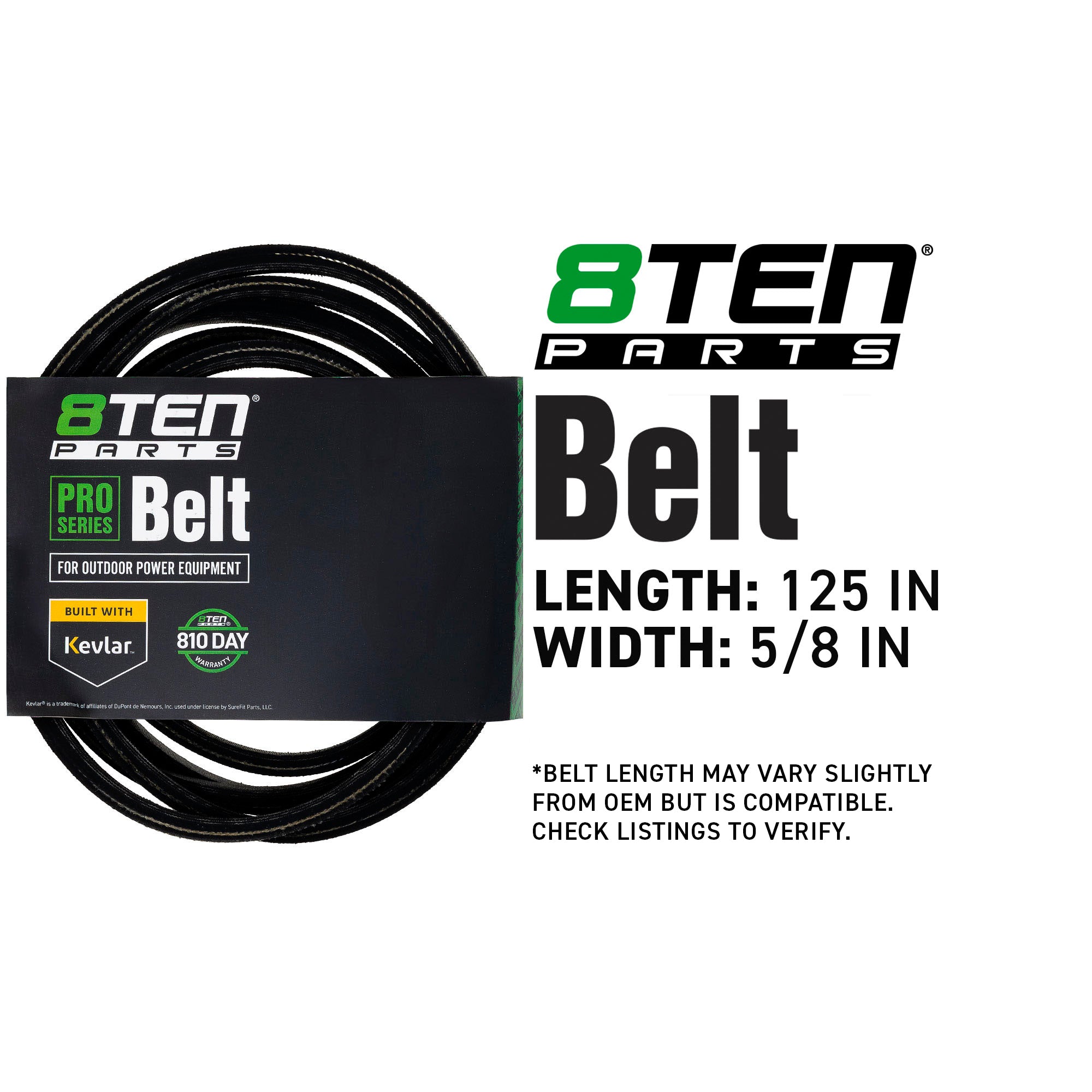 8TEN 810-CBL2012T Belt with Kevlar® for Pro-Turn Pro-Stance
