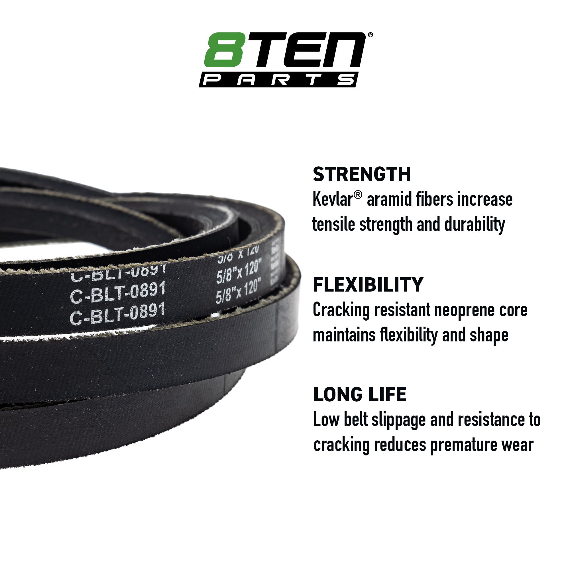 Belt with Kevlar® For Ariens Gravely 07200815 | 8TEN