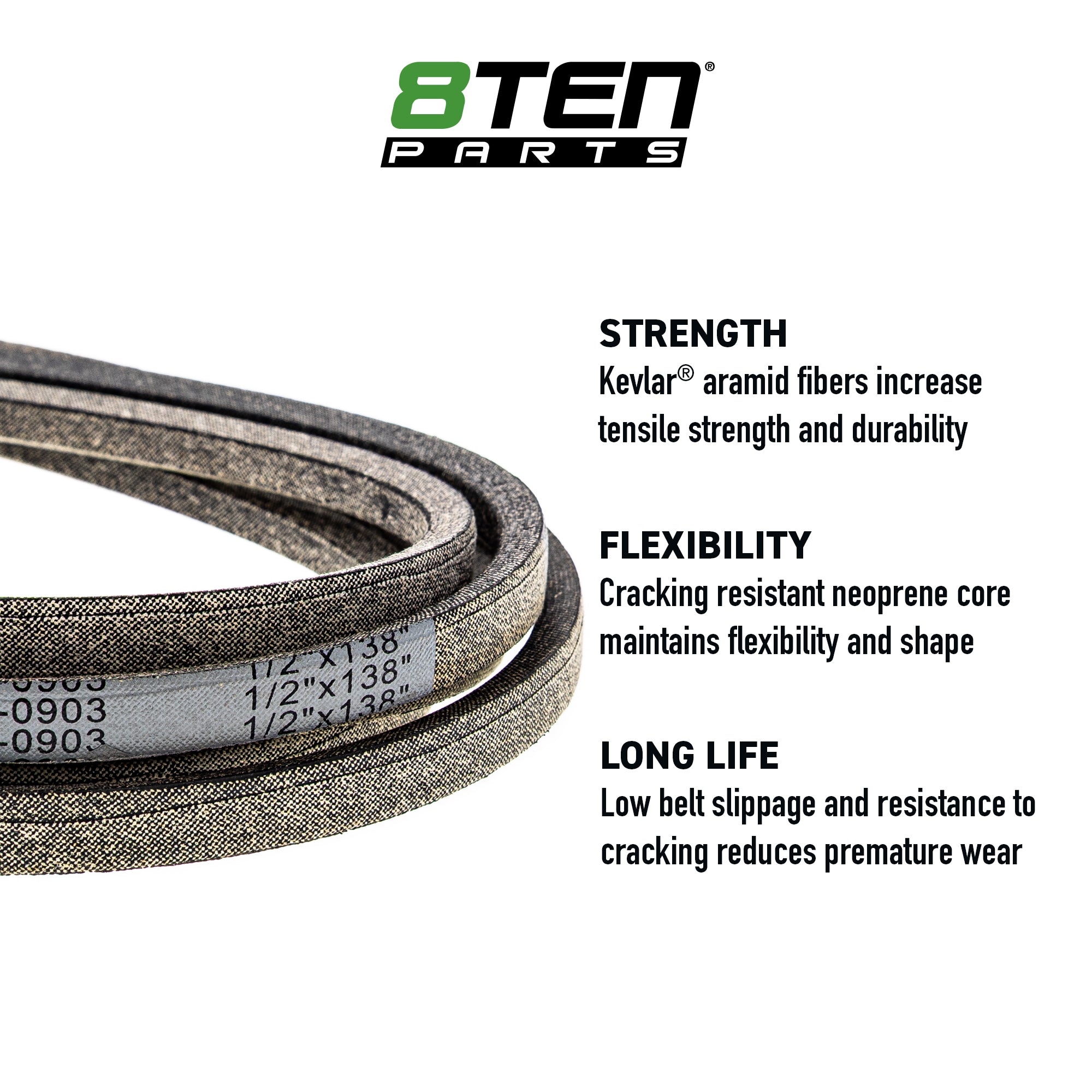 Belt with Kevlar® For Toro Exmark 126-6447 | 8TEN